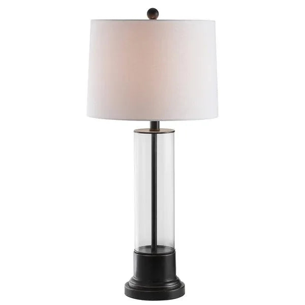 Jaese Glass Table Lamp in Black - The Mayfair Hall
