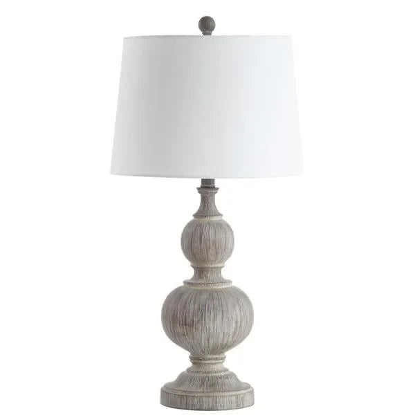 Ephraim Resin Table Lamp in Gray (Set of 2) - The Mayfair Hall