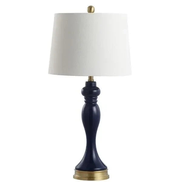 Cayson Glass Table Lamp in Navy - The Mayfair Hall