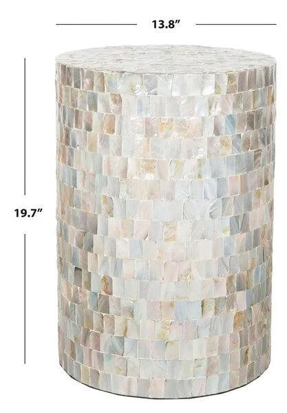 Safavieh Ariel Sophisticated Mosaic Round Stool / Side Table