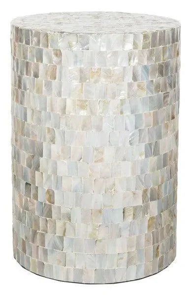Ariel Mosaic Stool in Multi Blue - The Mayfair Hall