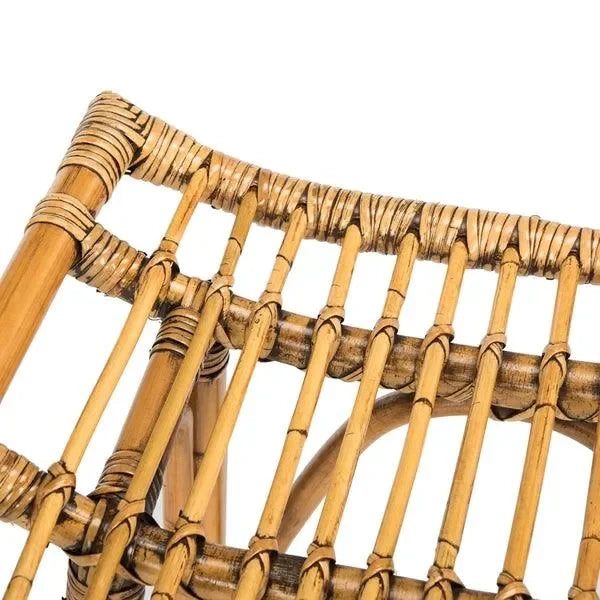 Leda Mindi Wood Bar Stool in Honey Brown - The Mayfair Hall