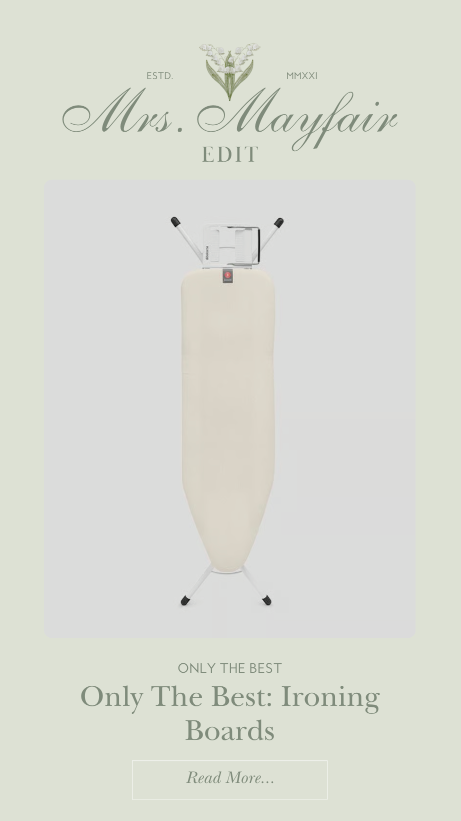 Only The Best: Ironing Boards