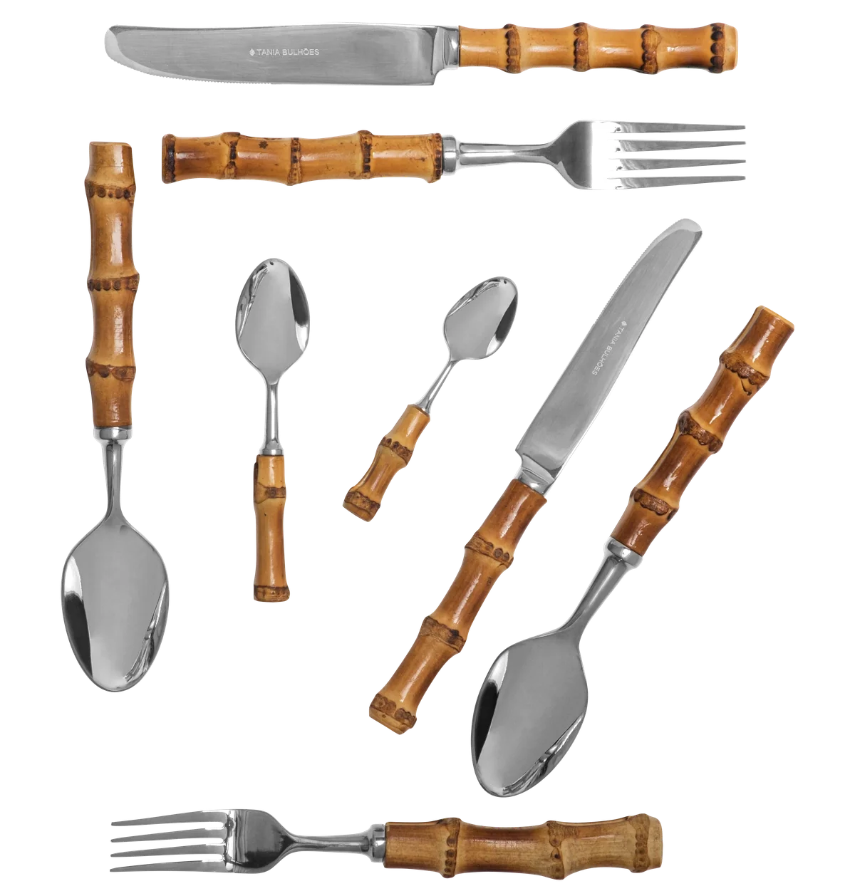 Flatware Angra Stainless Steel Bamboo (8)