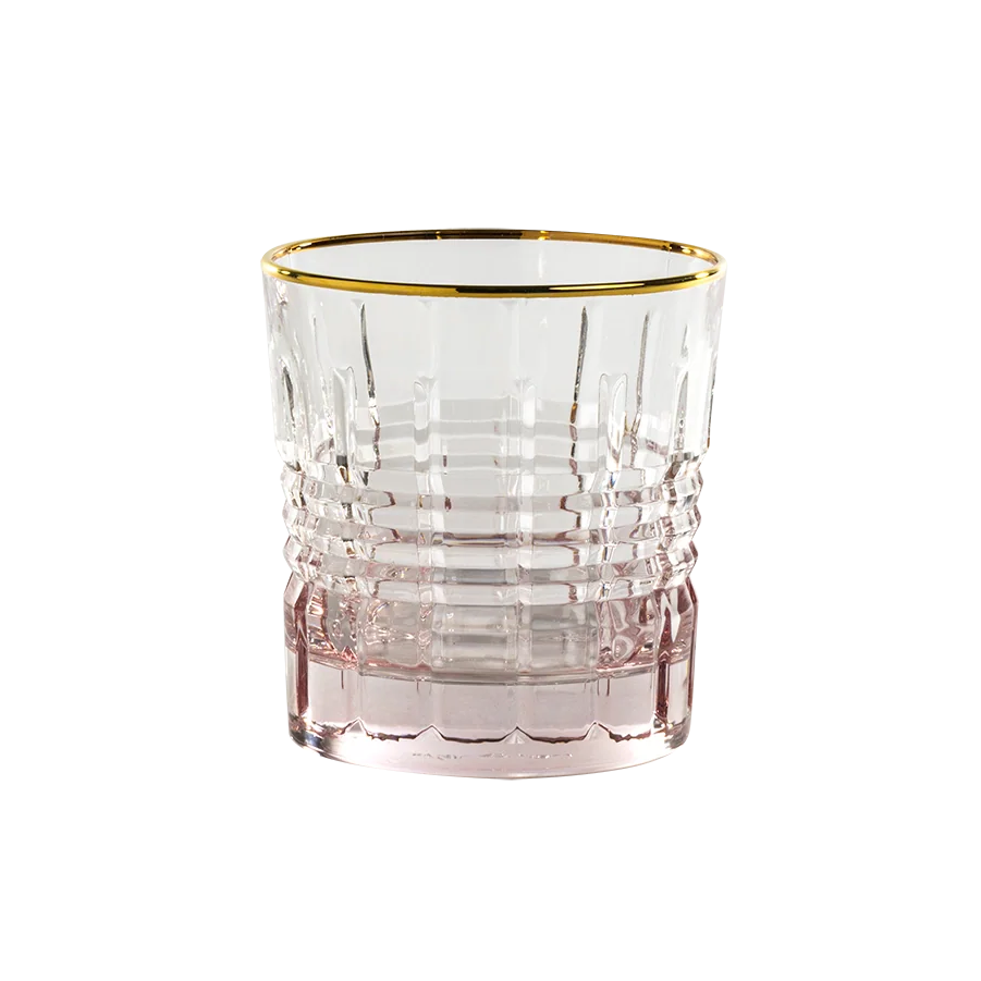 Apogeu Pink Short Glass by Tania Bulhões