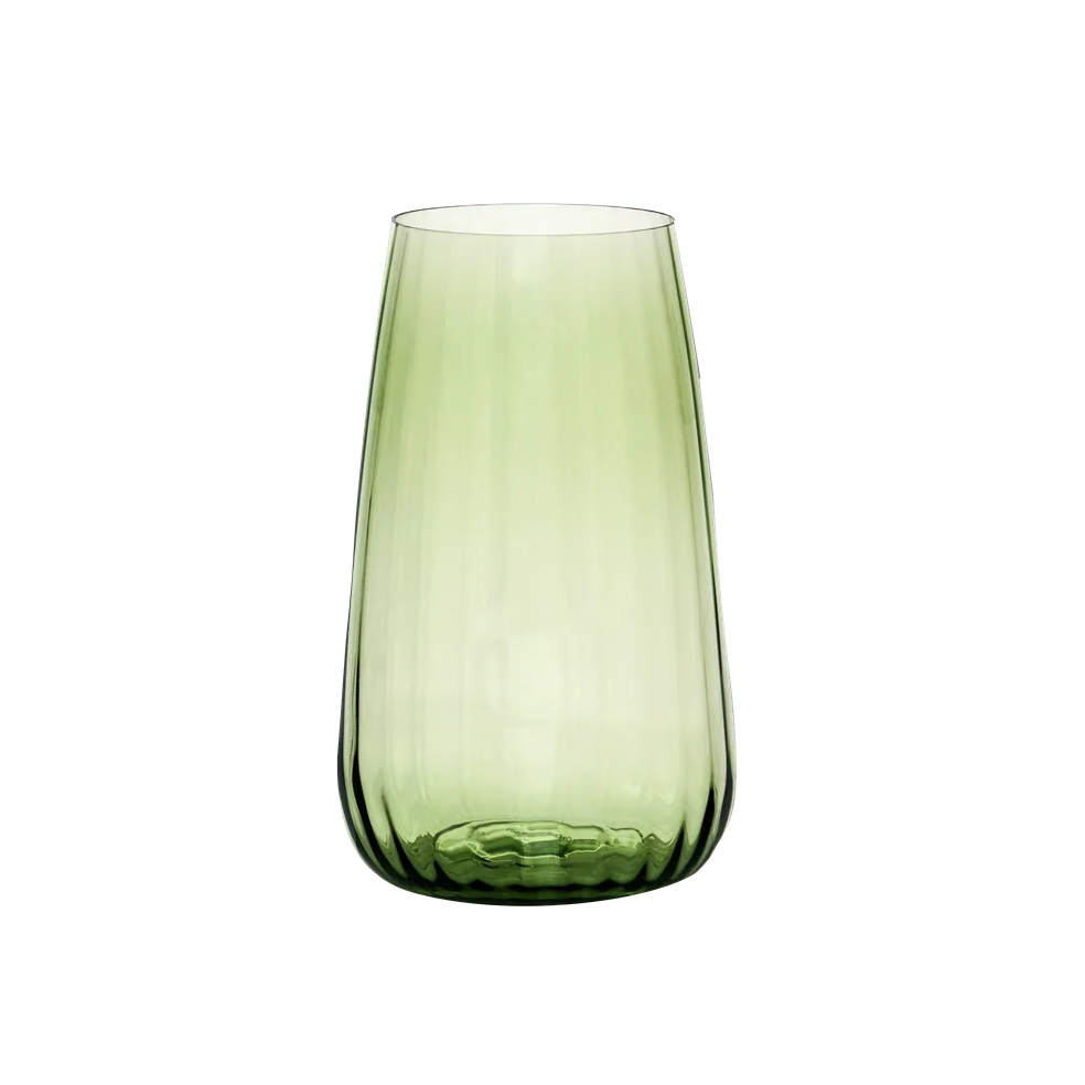 Positano Green Crystal Long Glass by Tania Bulhões