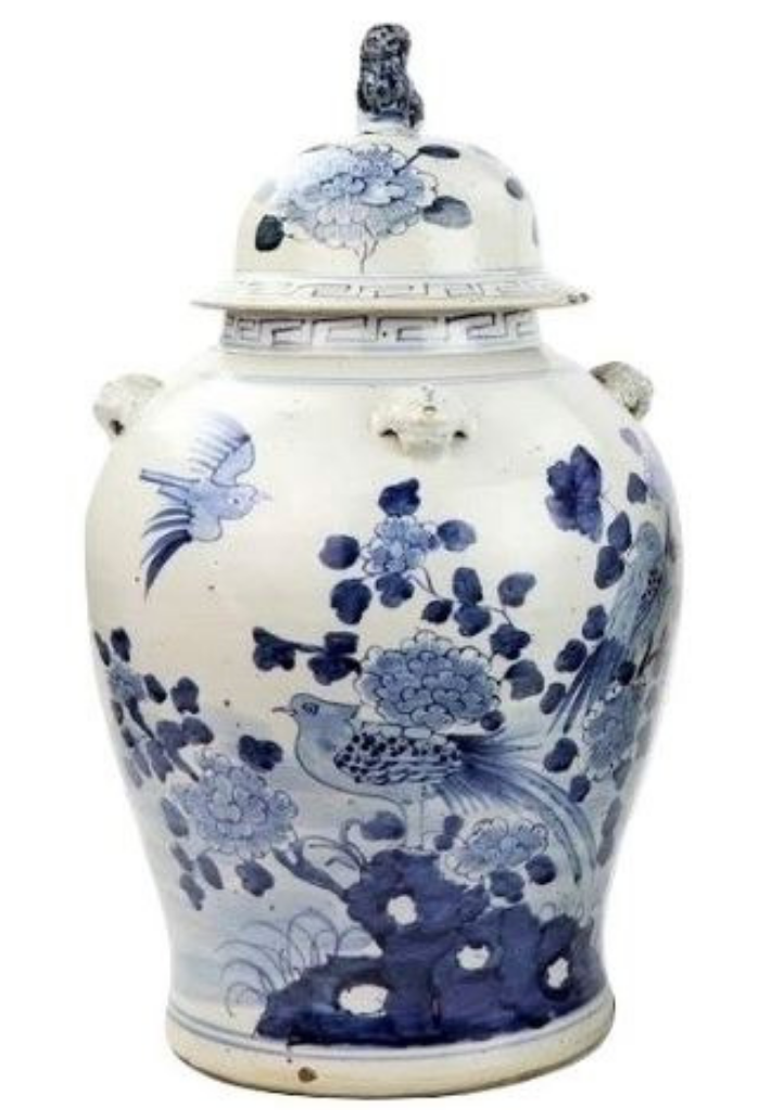 The Enchanted Home Bird and Floral Jar