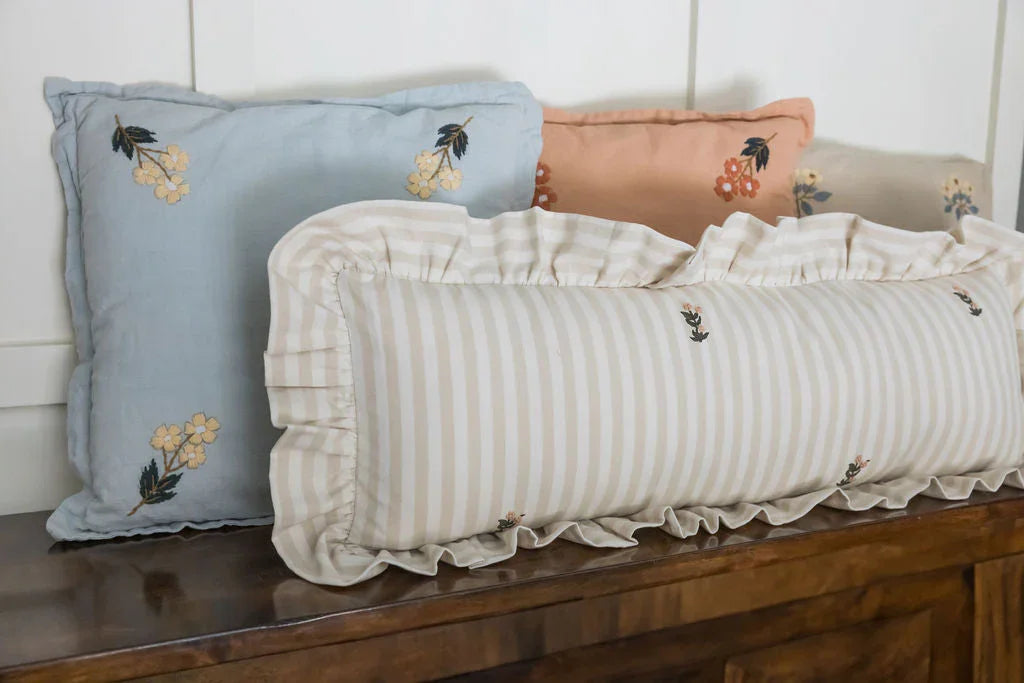 Frances Ruffled Lumbar Pillow - The Mayfair Hall