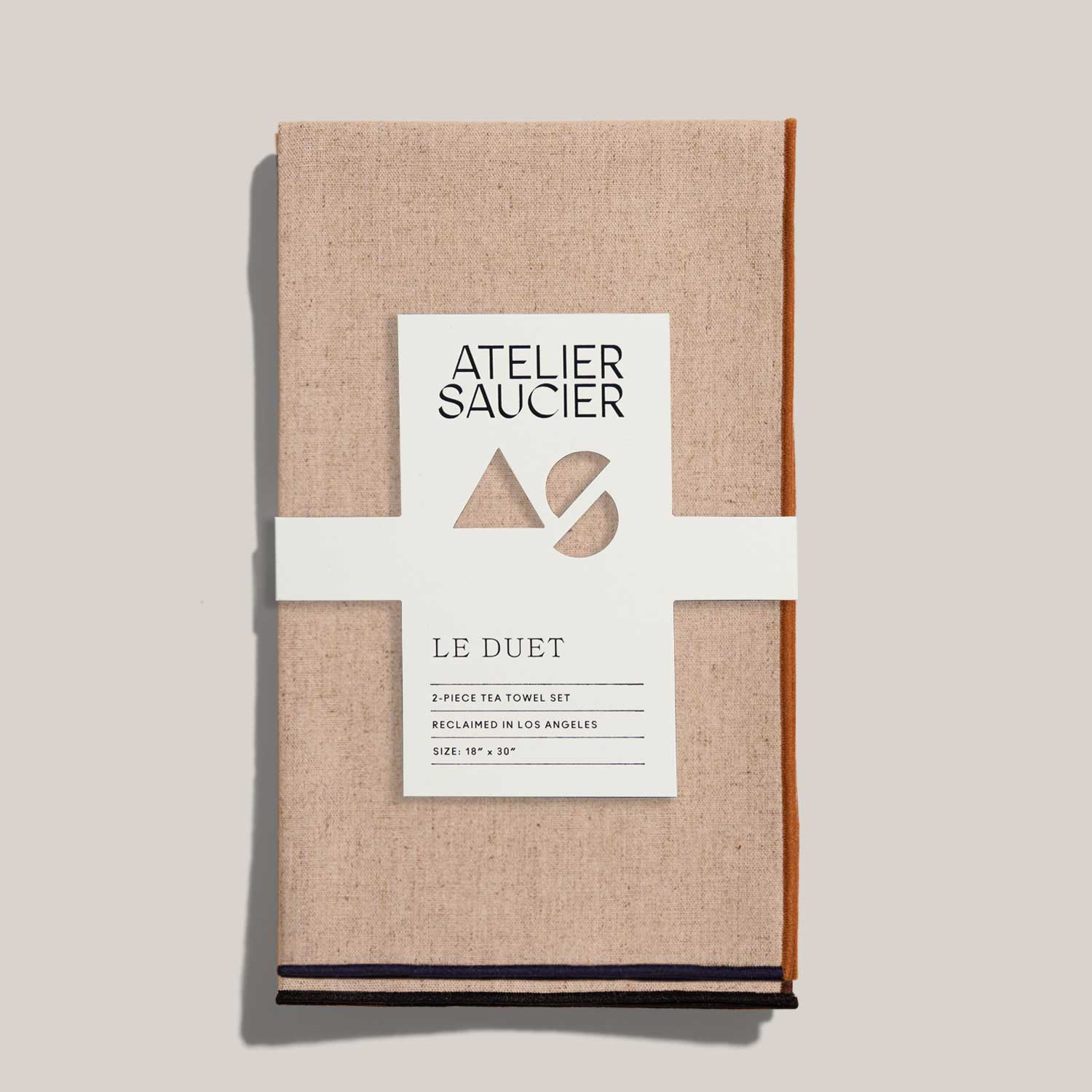 Dune Tea Towels in Oatmeal (Set of 2)