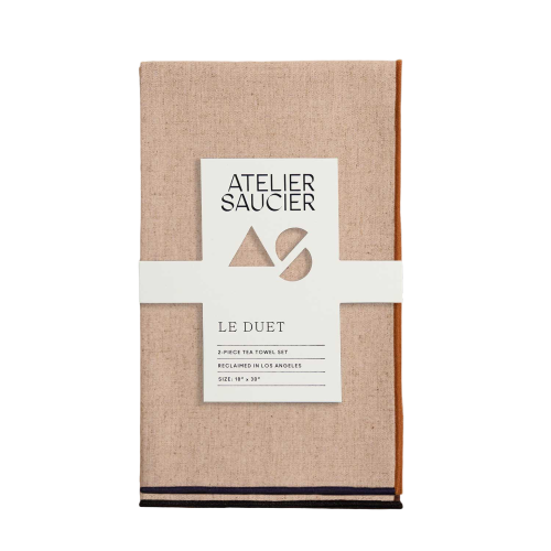 Dune Tea Towels in Oatmeal (Set of 2)