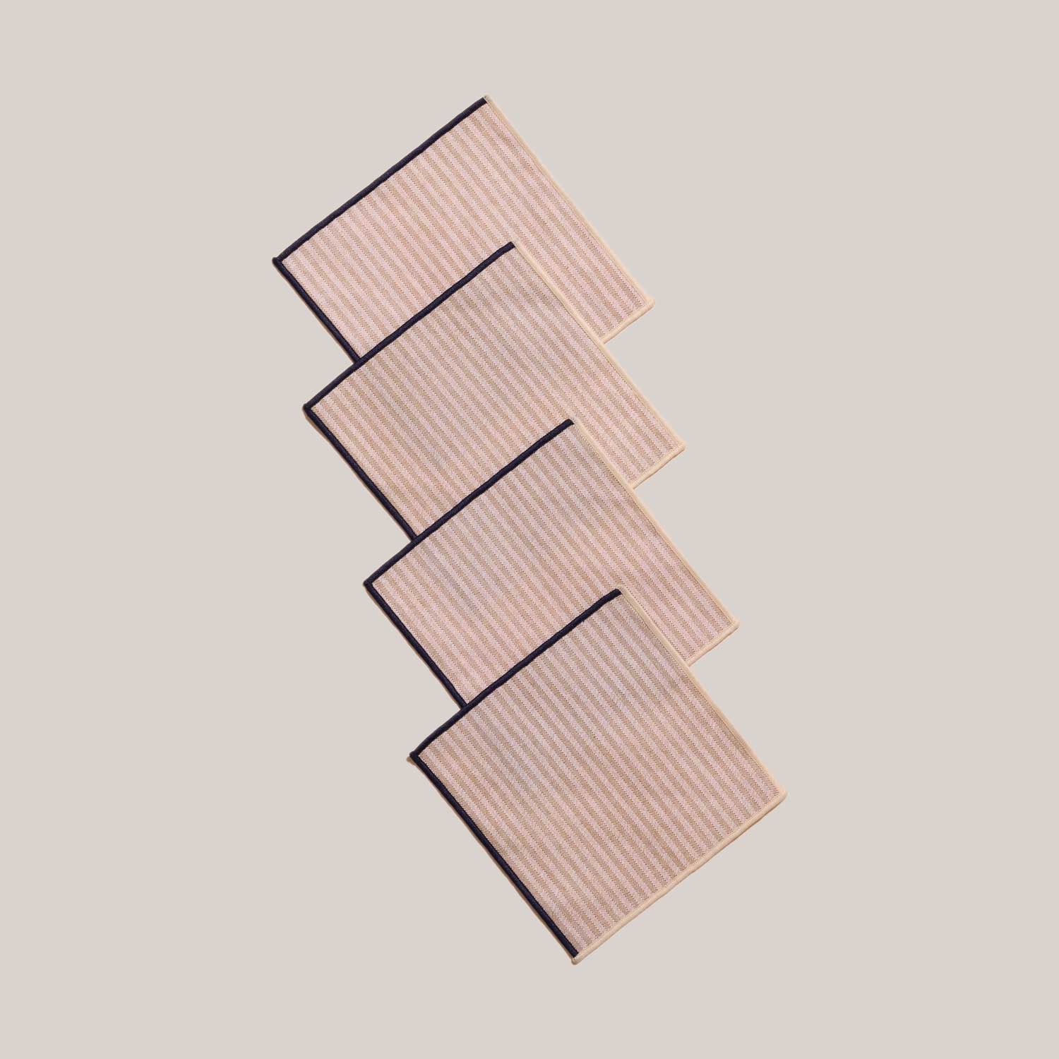 Sandbar Stripe Cocktail Napkins (Set of 4)