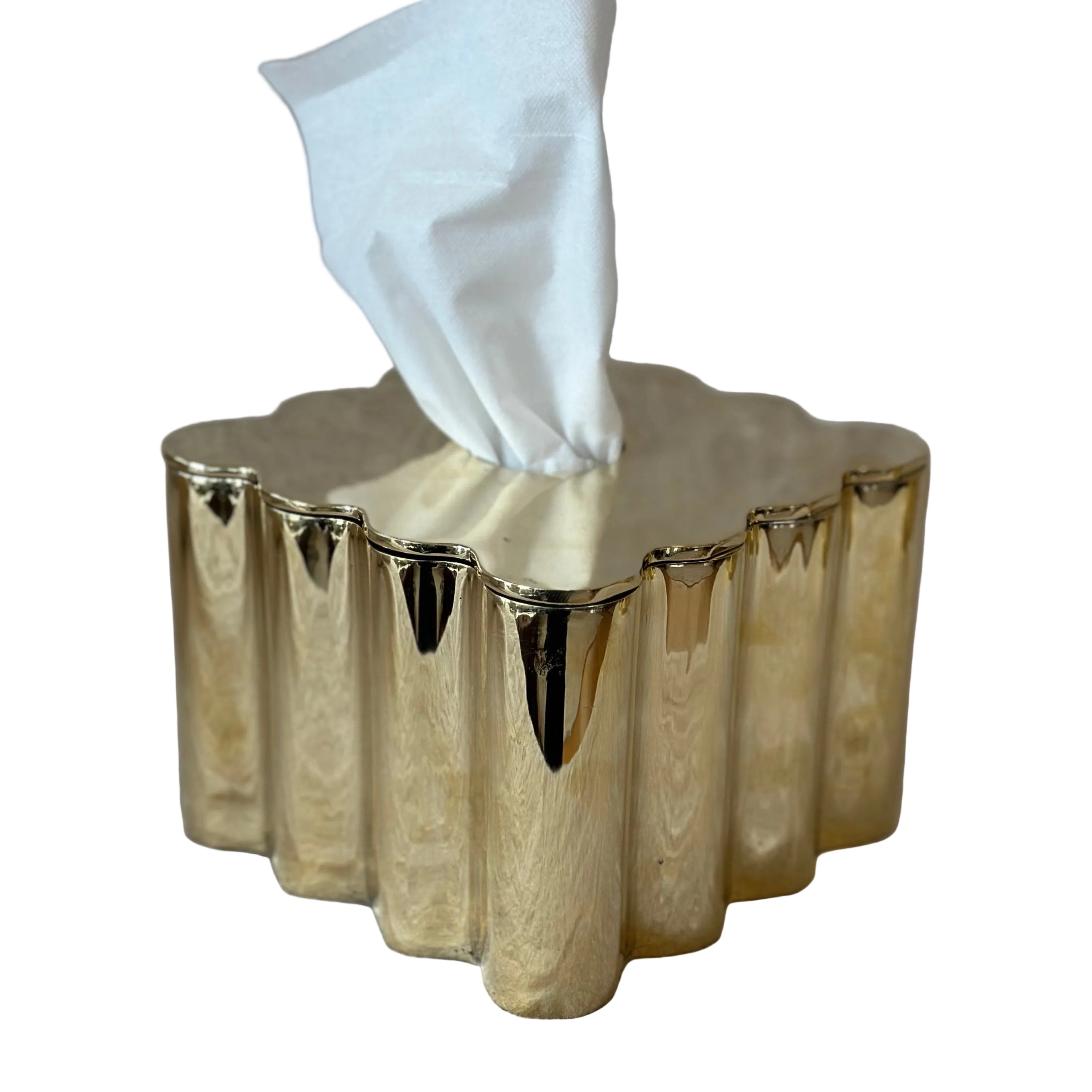 Brass Box Box Tissue Holder