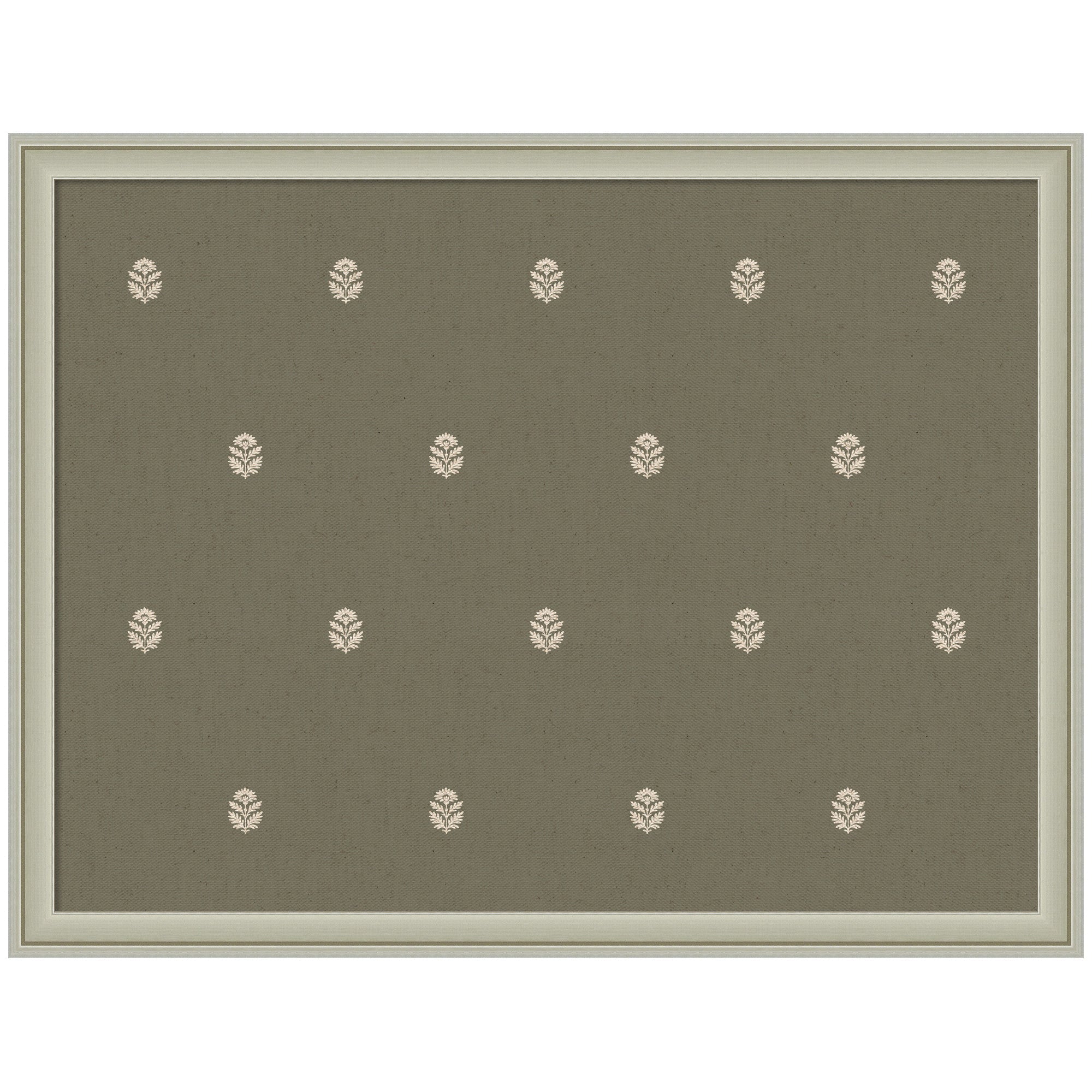 Pinboard Green Botanical Block Print