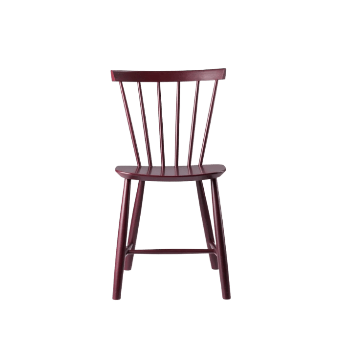 FDB Møbler J46 Dining Chair, Black Red Painted Beech