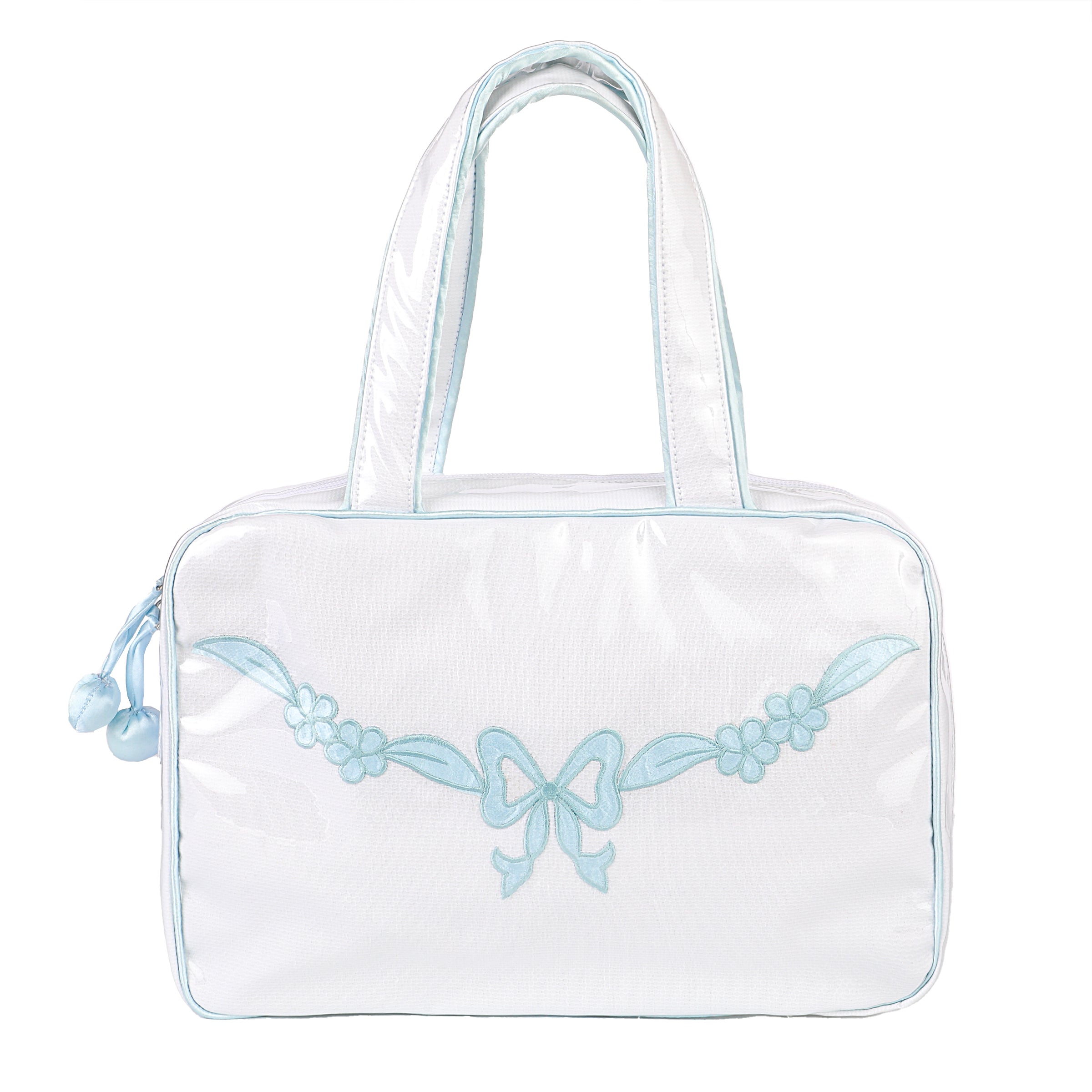 FLORAL BOW HANGING TRAVEL BAG