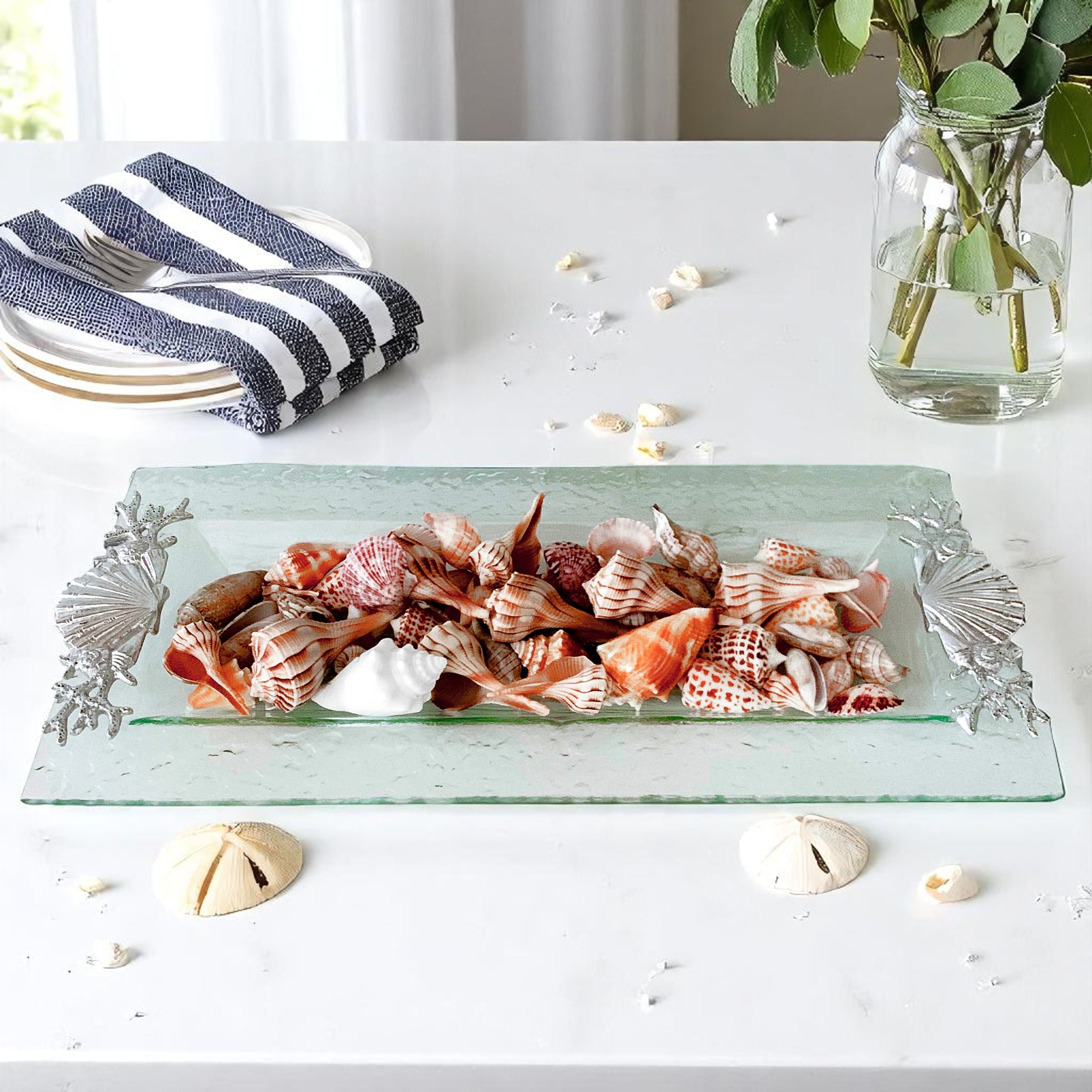 Shell/Sea Life Oblong Tray