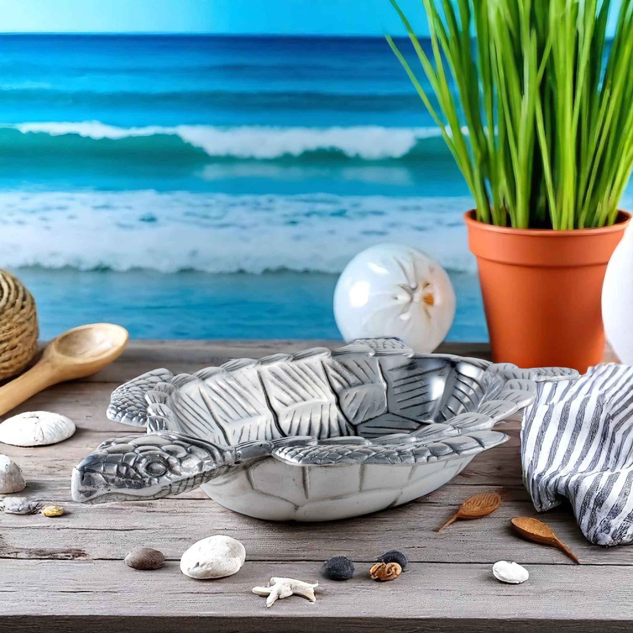 Sea Turtle Oval Bowl