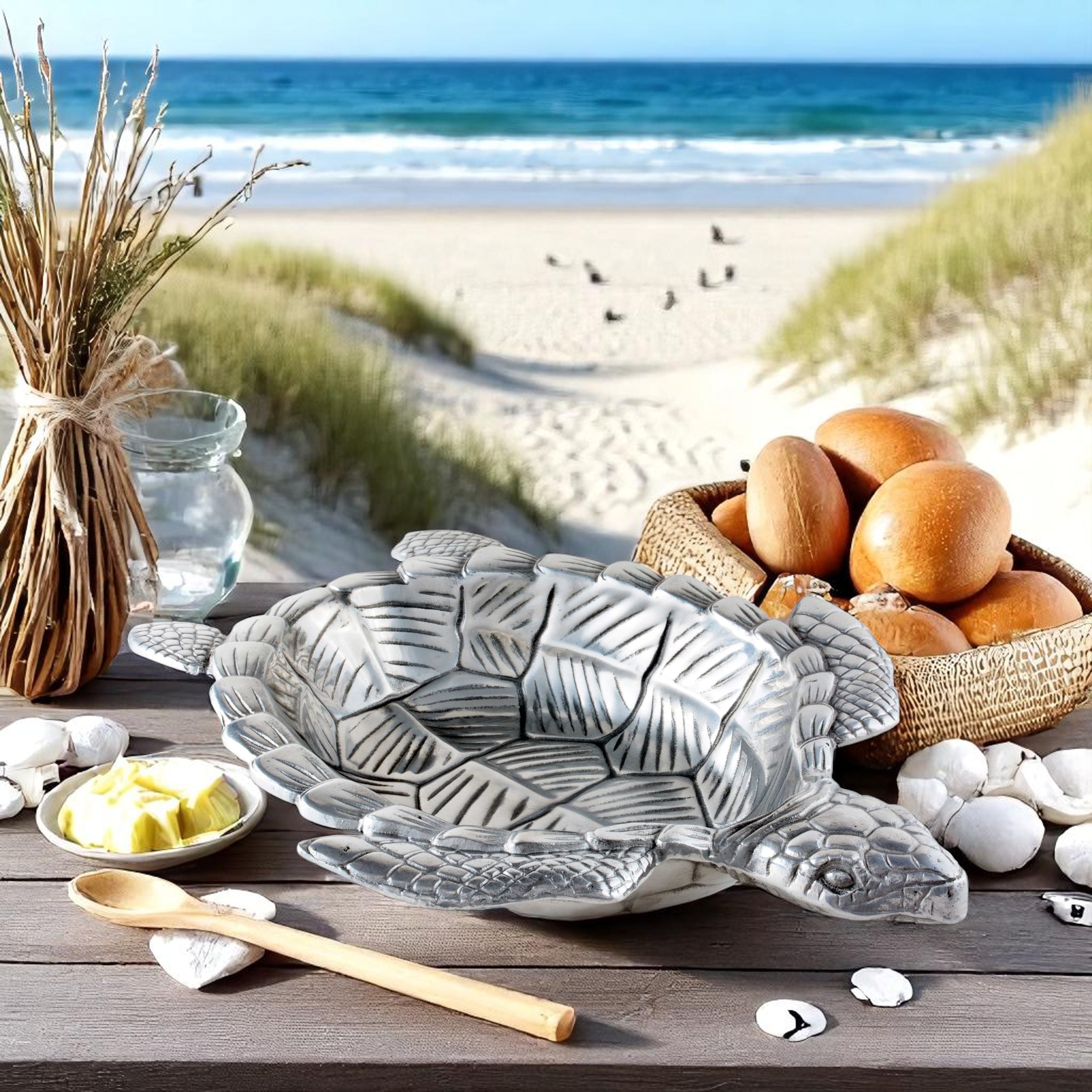 Sea Turtle Oval Bowl