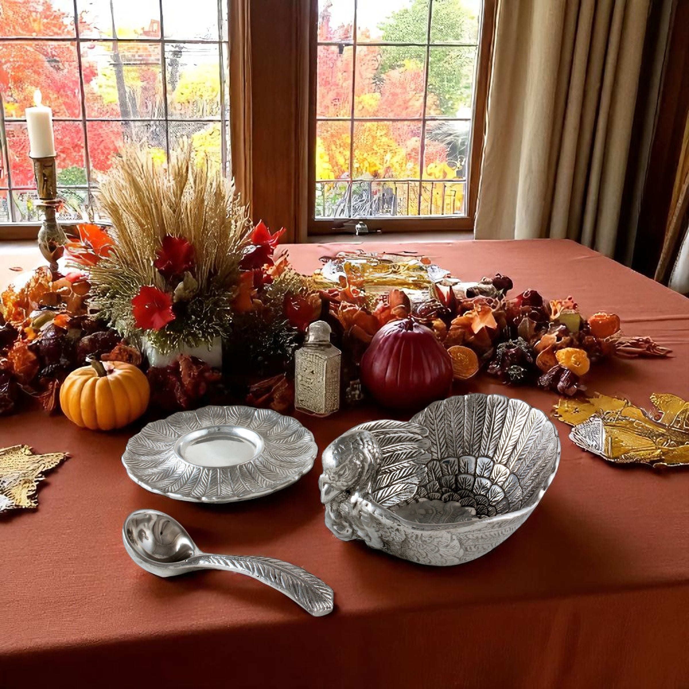 Turkey 3-Piece Condiment Set