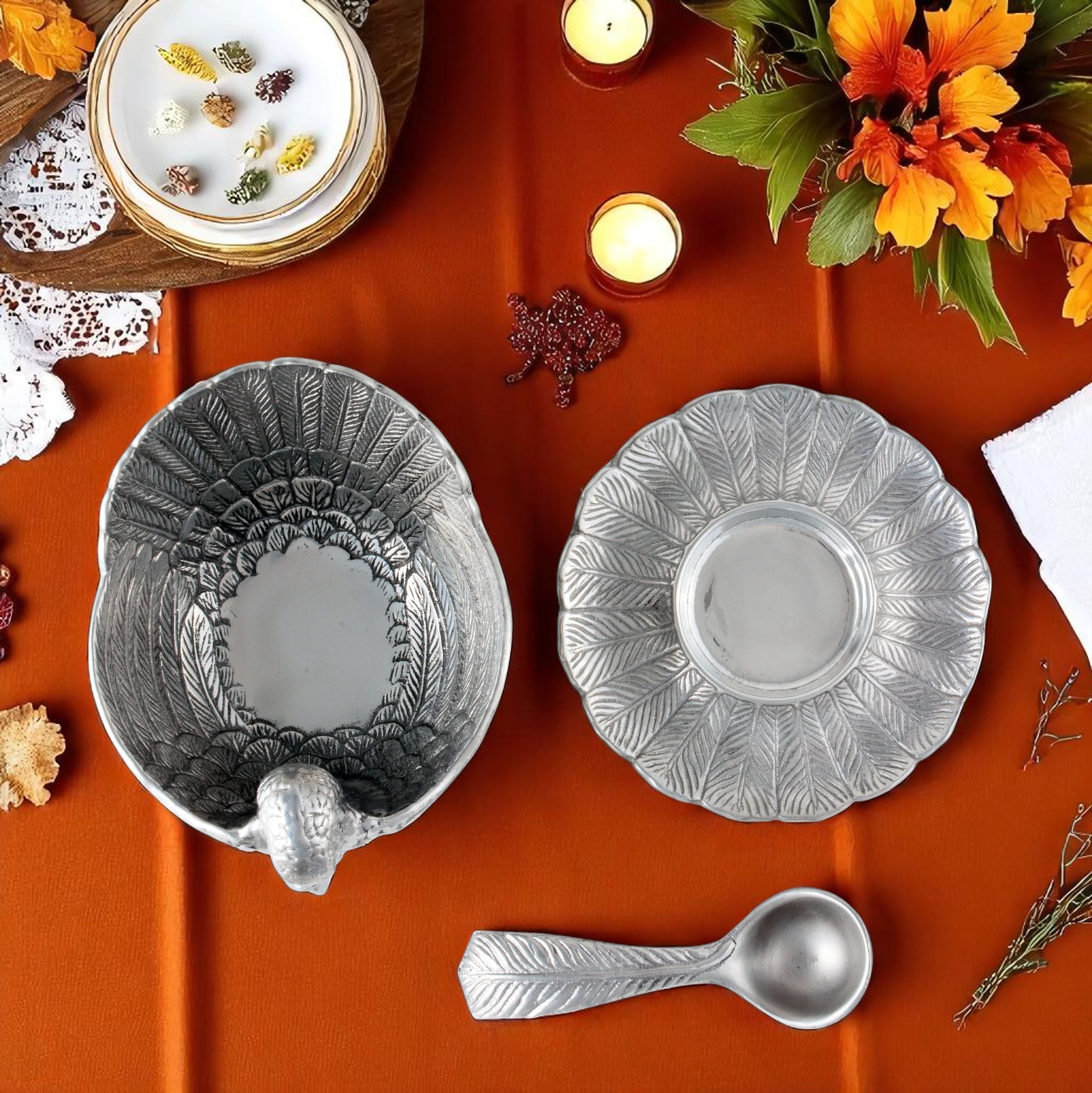 Turkey 3-Piece Condiment Set