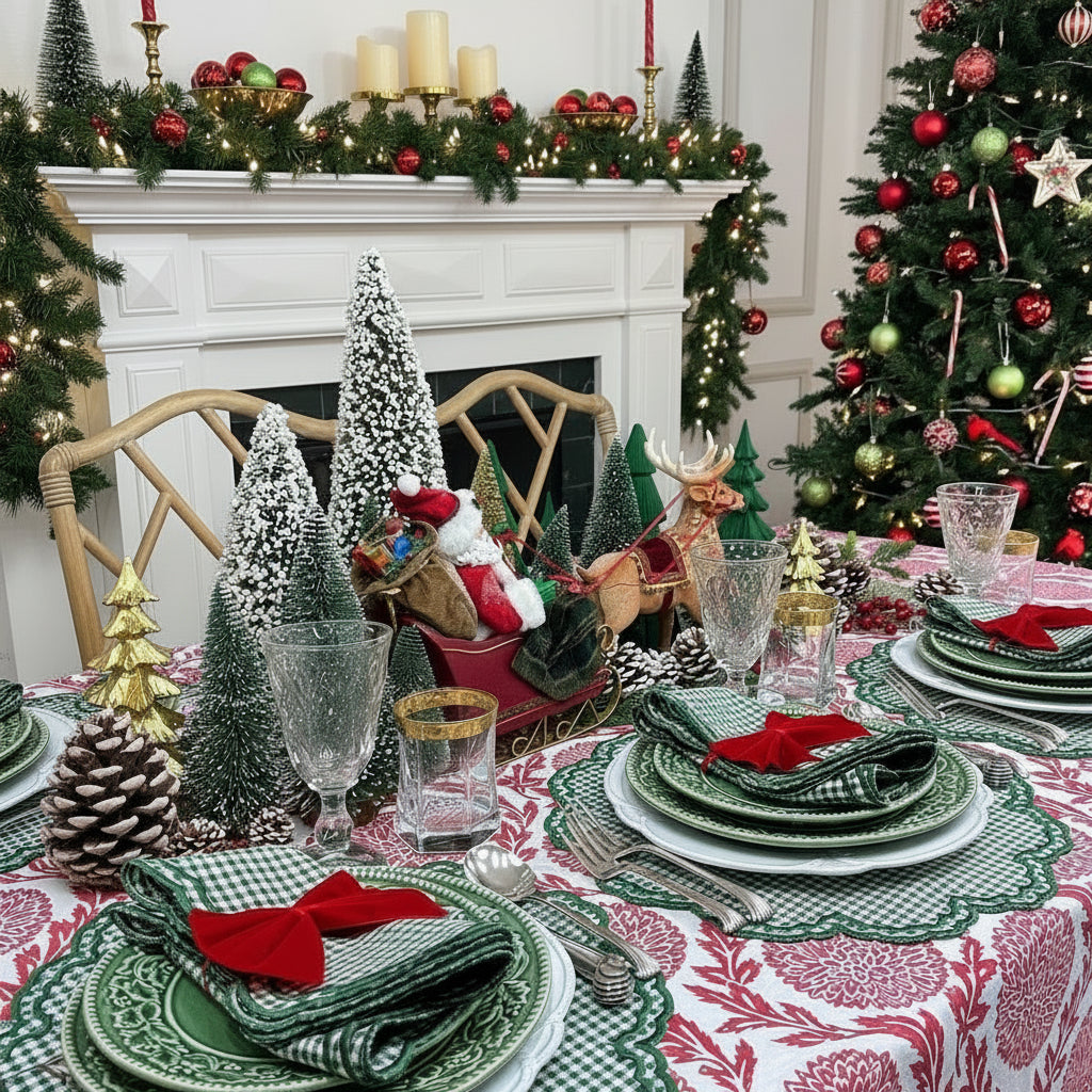 Bettina Placemat - Dark Green Gingham (Set of 4)