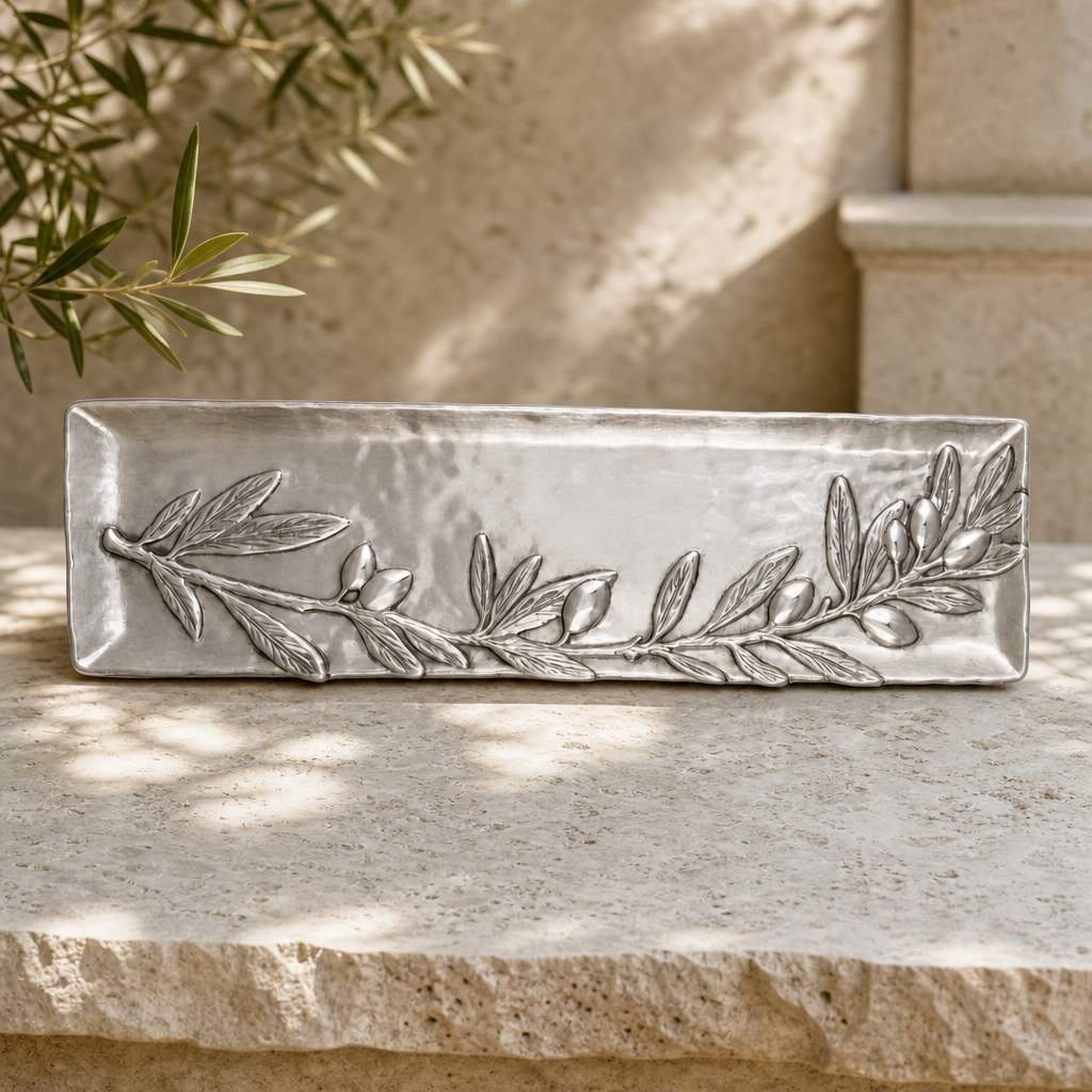 Olive Oblong Tray