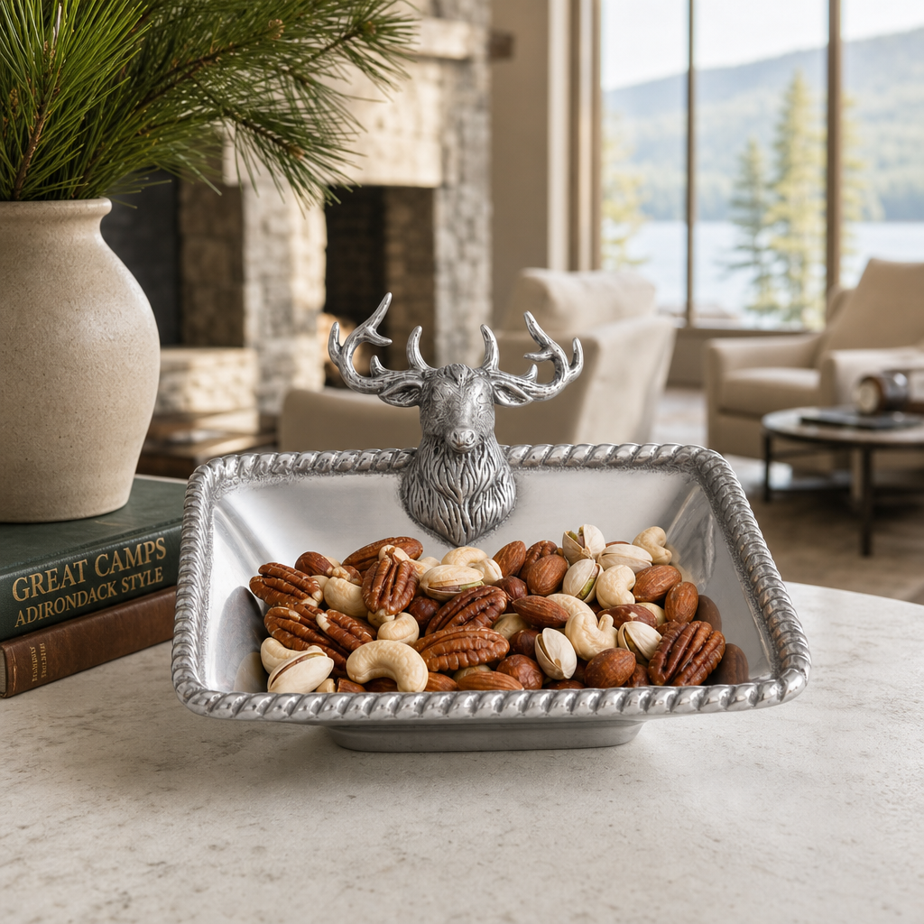 Elk Head Nut Bowl