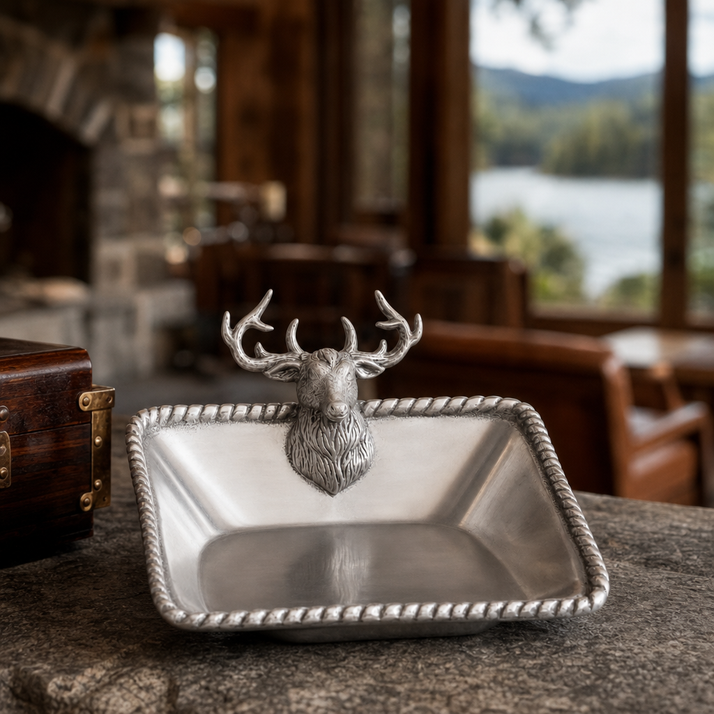 Elk Head Nut Bowl