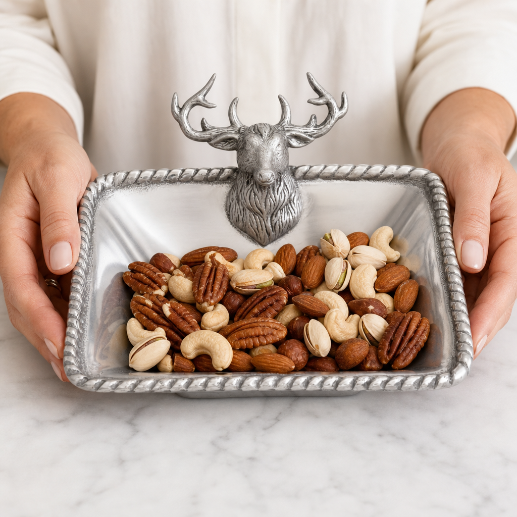 Elk Head Nut Bowl