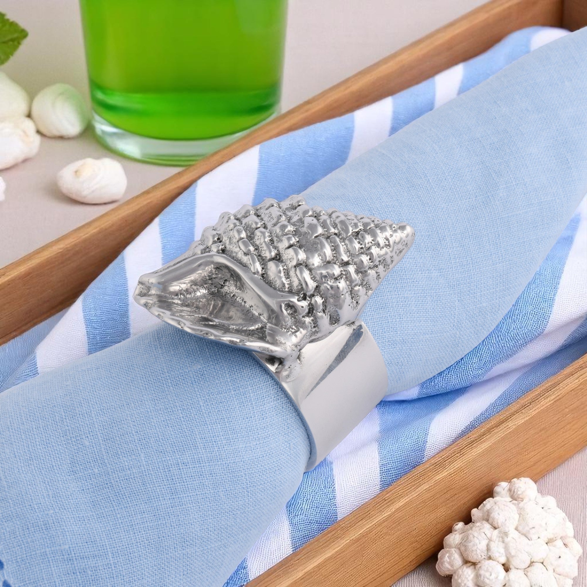 Sea Shell Napkin Rings - set of 4