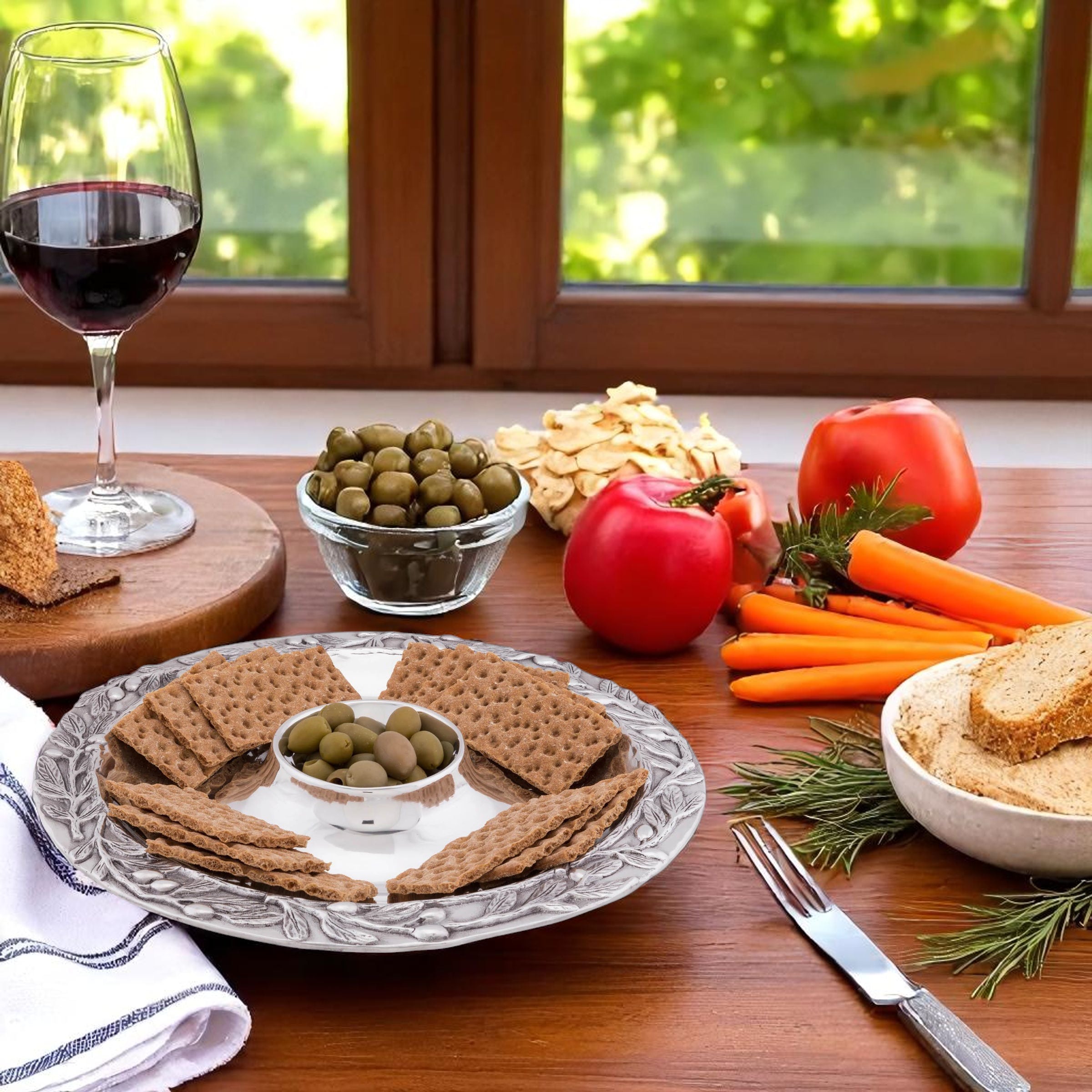 Olive Chip and Dip Set