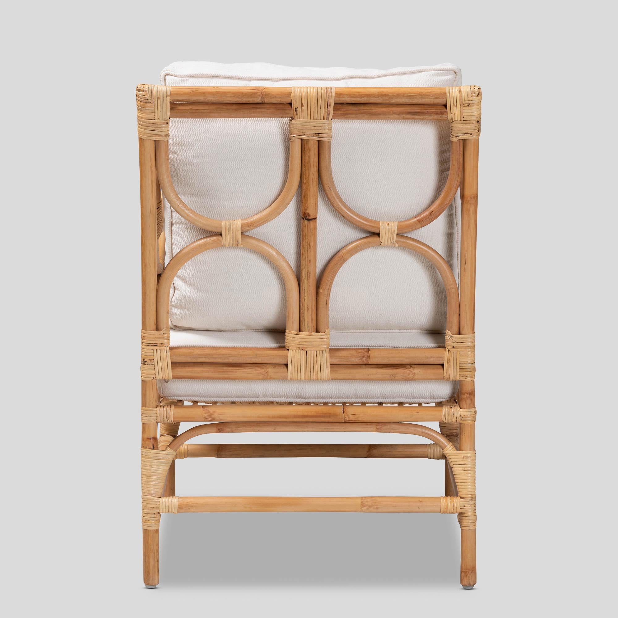 Cielo Upholstered Rattan Armchair