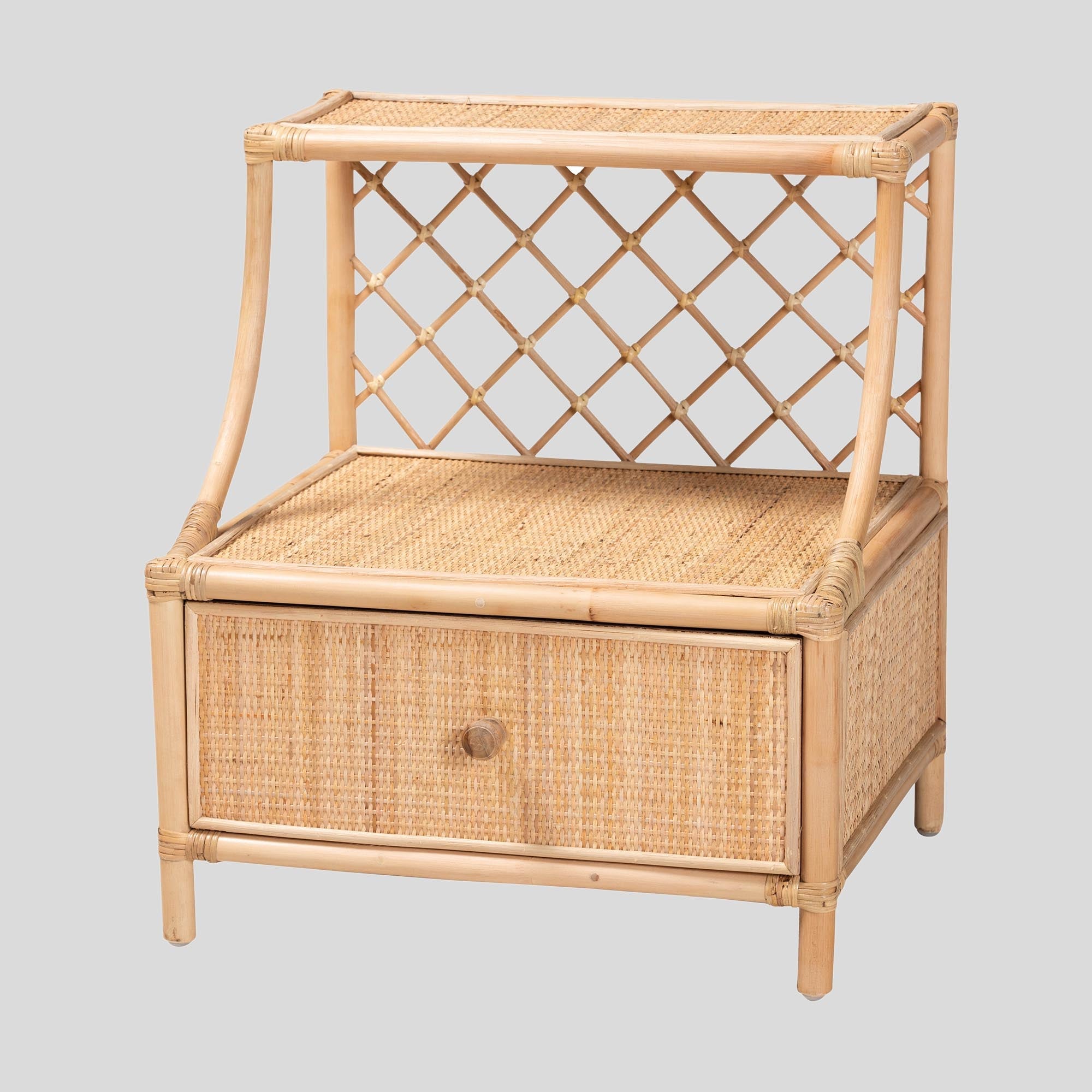 Raja Rattan 1-Drawer Nightstand