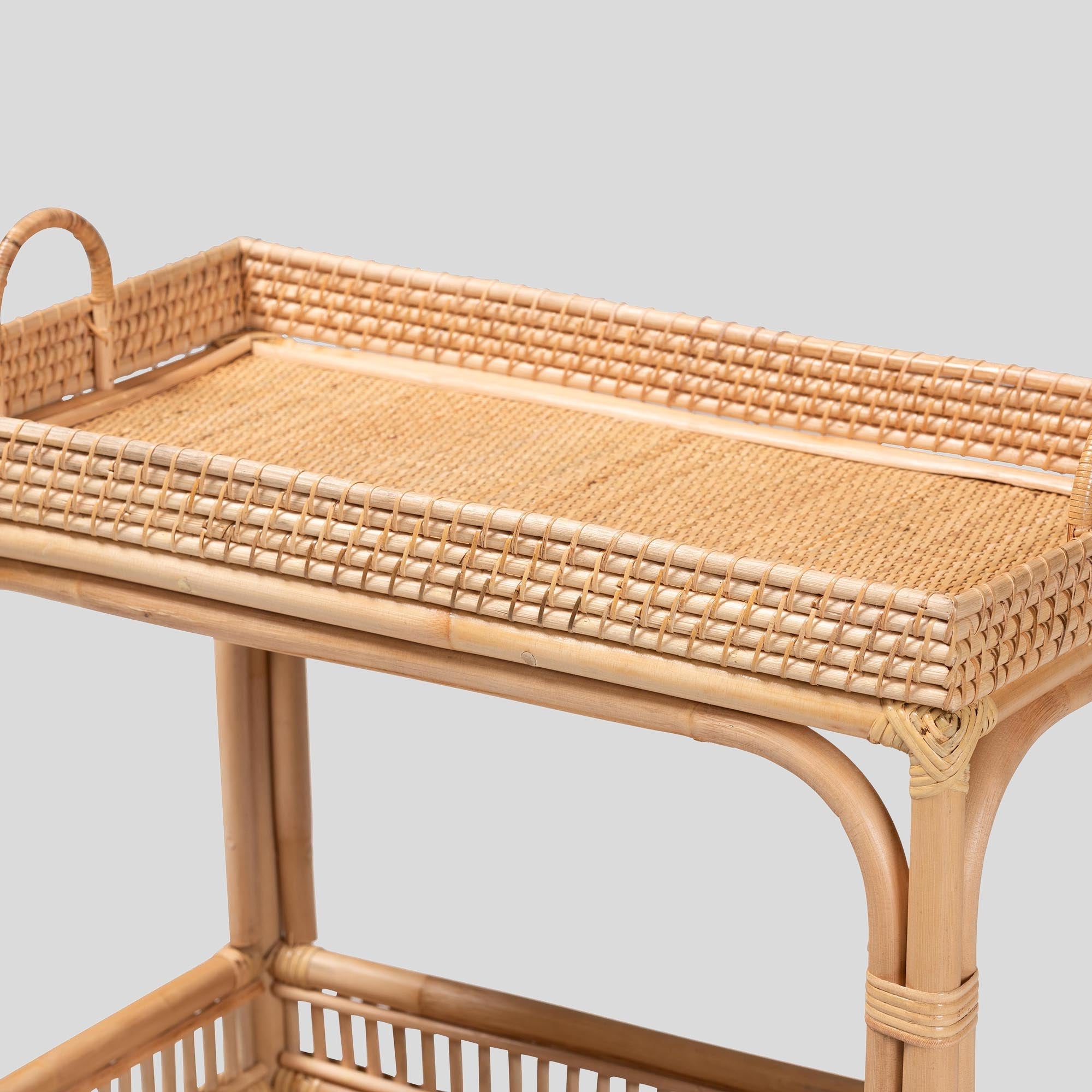 Renato Rattan Wine Cart