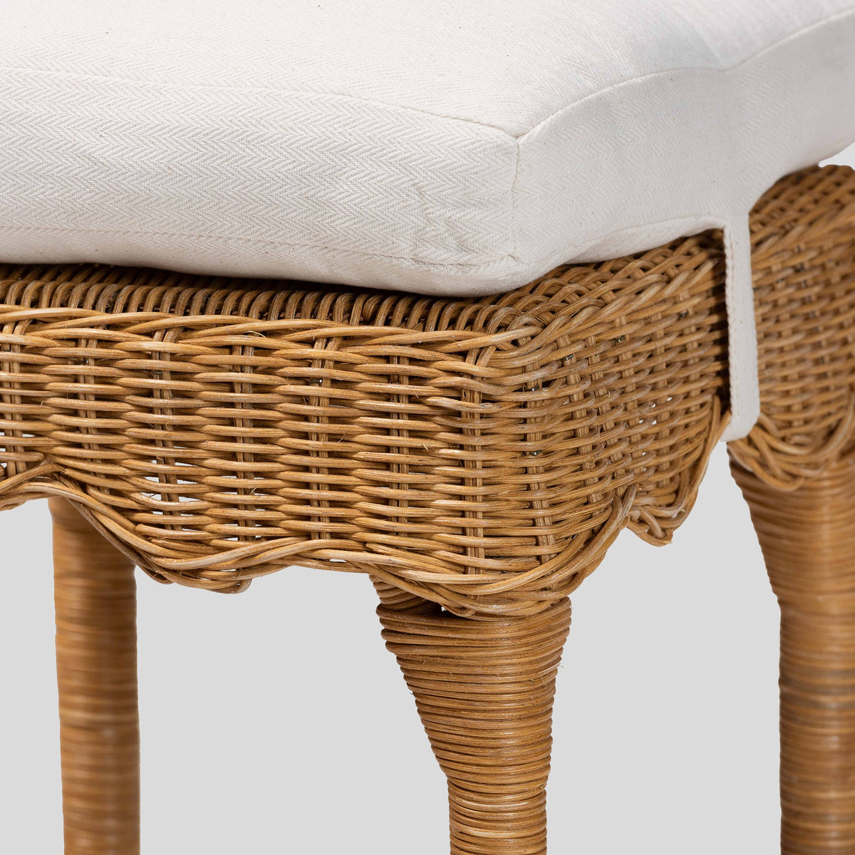 Walter Rattan Counter Stool