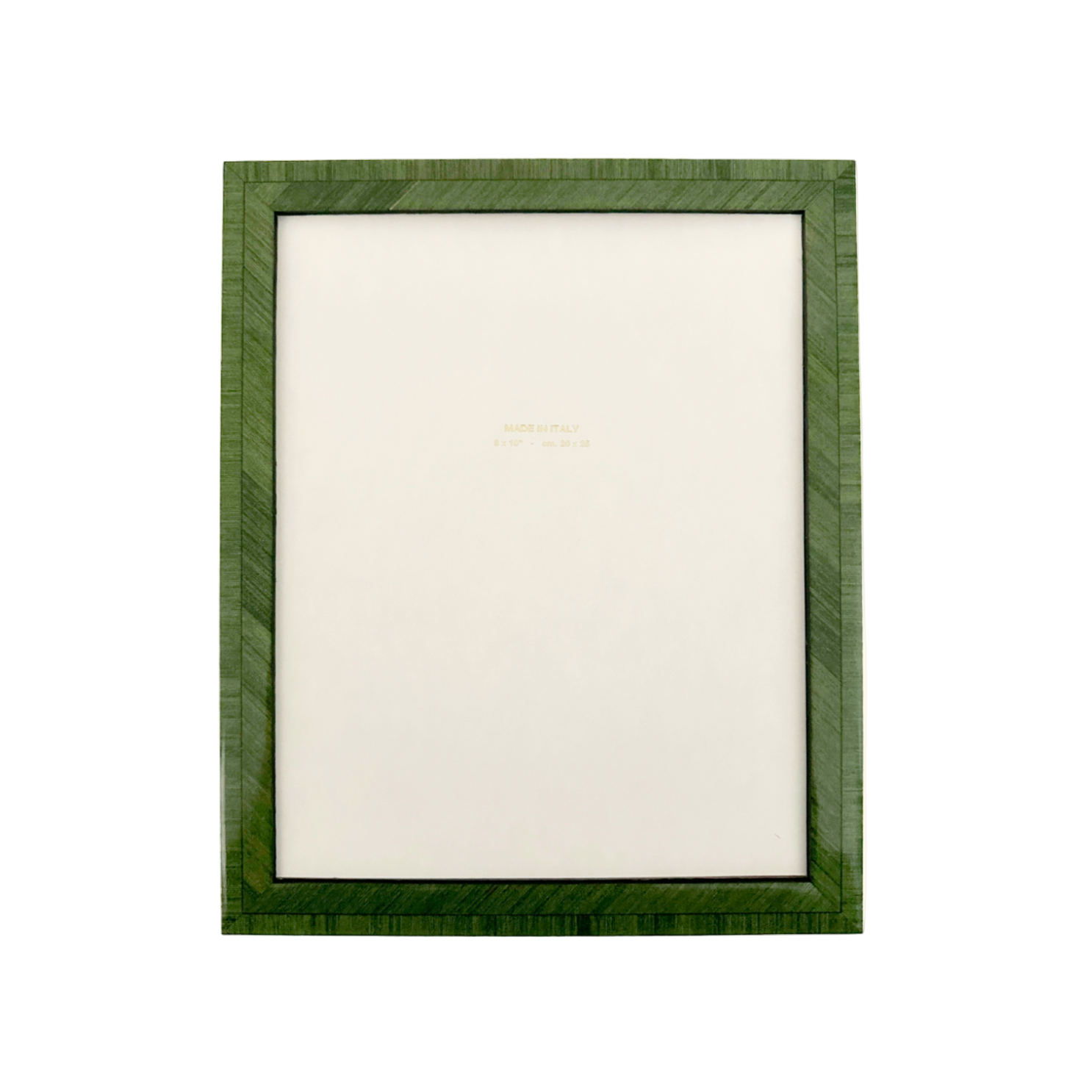 Sienna Tulipwood Picture Frame in Verde with Velvet Back
