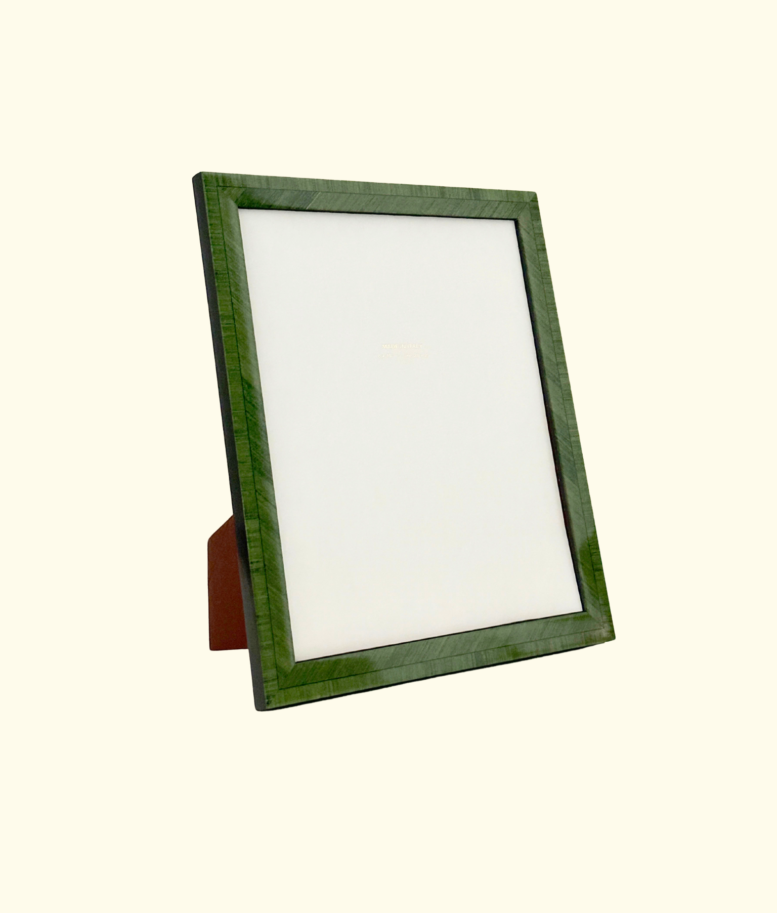 Sienna Tulipwood Picture Frame in Verde with Velvet Back