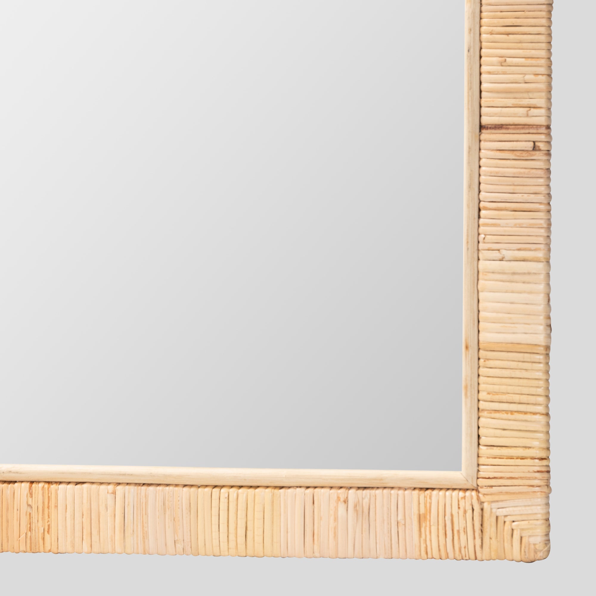 Madeline Rattan Rectangle Wall Mirror