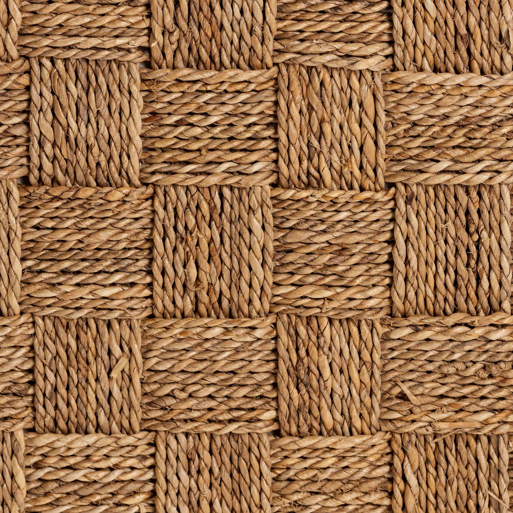 Ross Seagrass and Wood Accent Bench