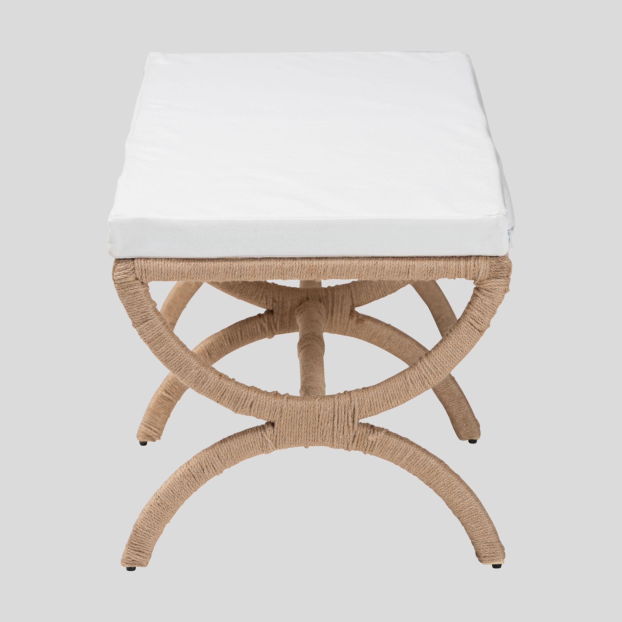 Anya Natural Jute Accent Bench