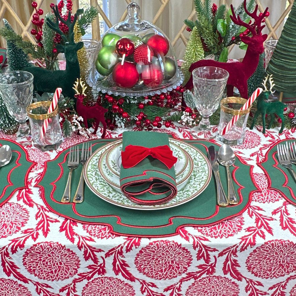 Green Christmas Belle - Placemats (Set of 4)