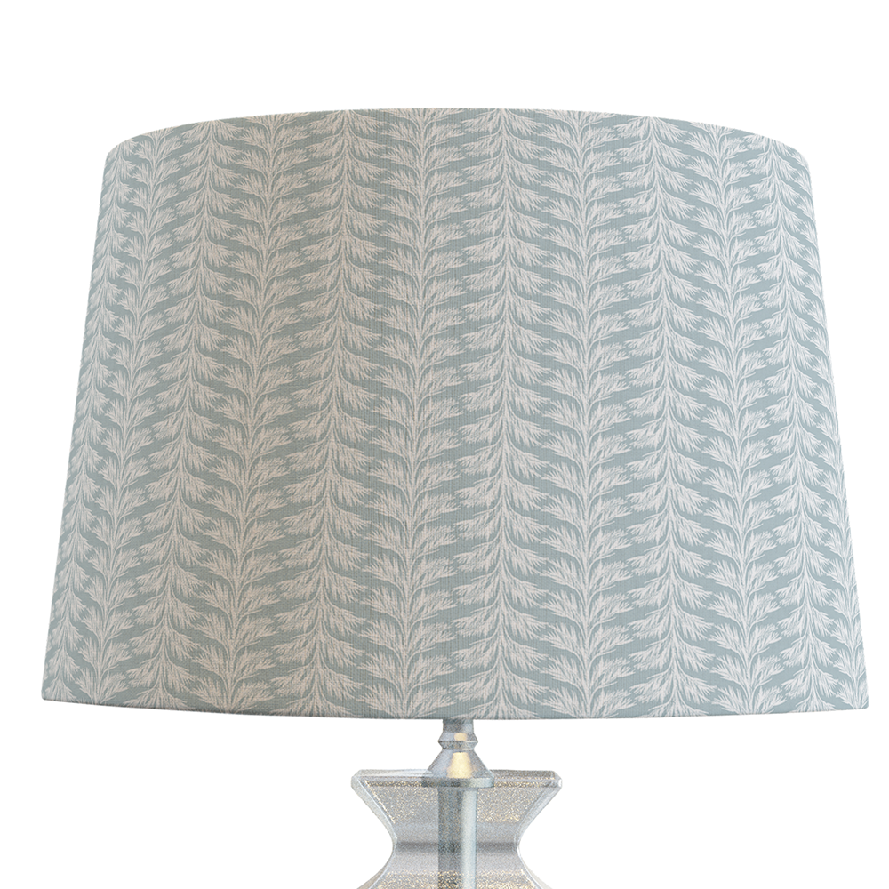 Blue Coastal Lampshade in Sabal Stripe
