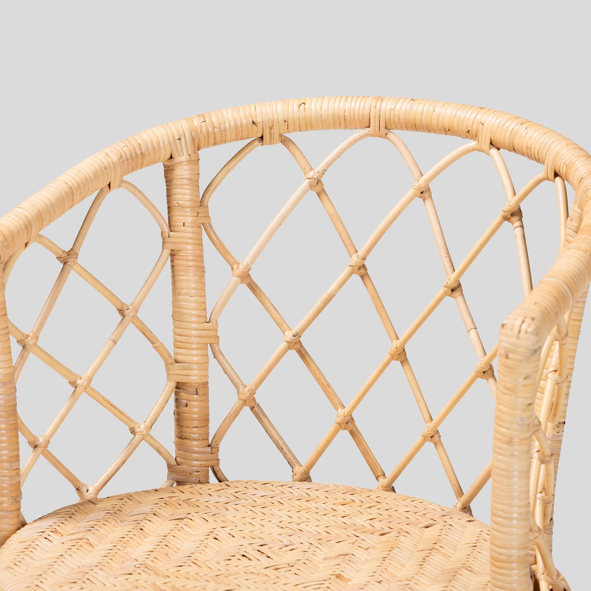 Monty Rattan Swivel Counter Stool