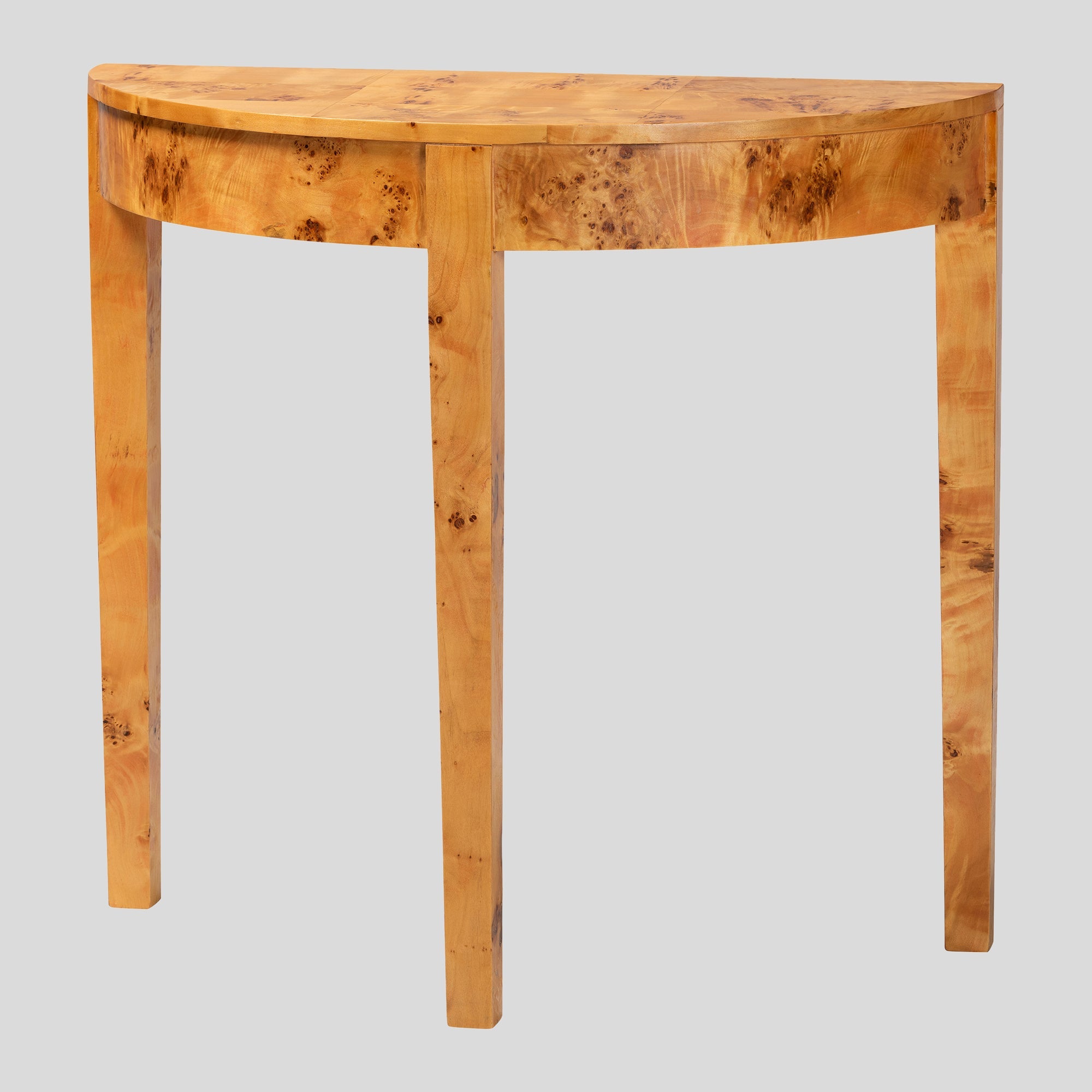 Peyton Burl Wood Console Table