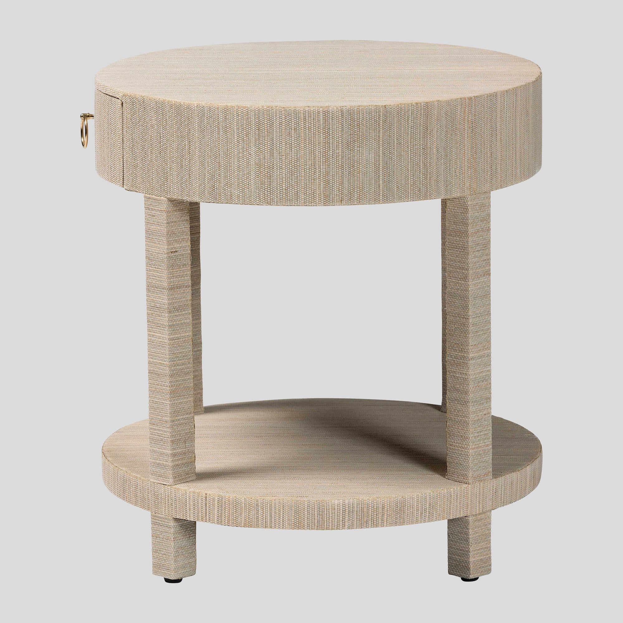 Ruby Grasscloth Nightstand