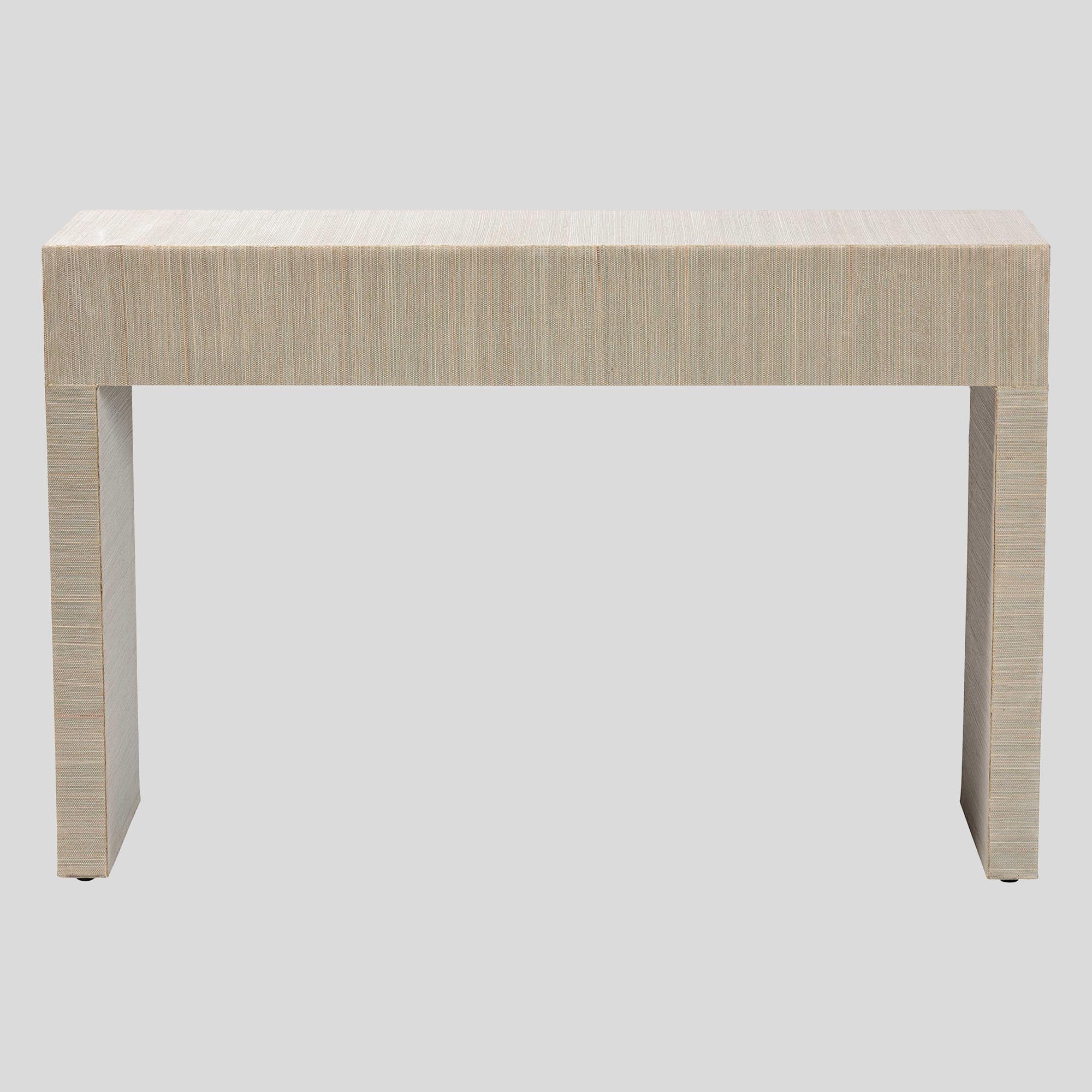 Pope Grasscloth Console Table