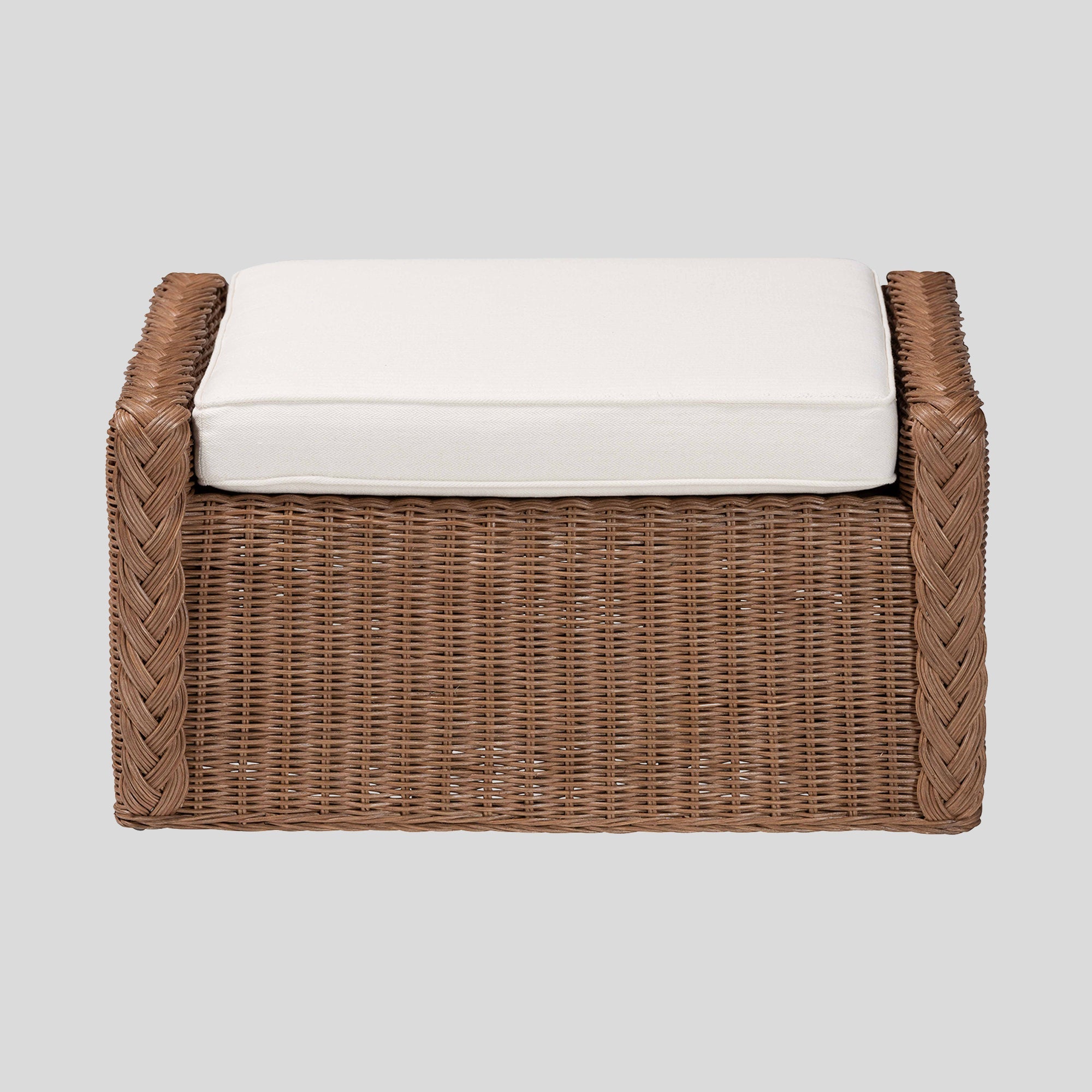 Rebecca Rattan Footstool