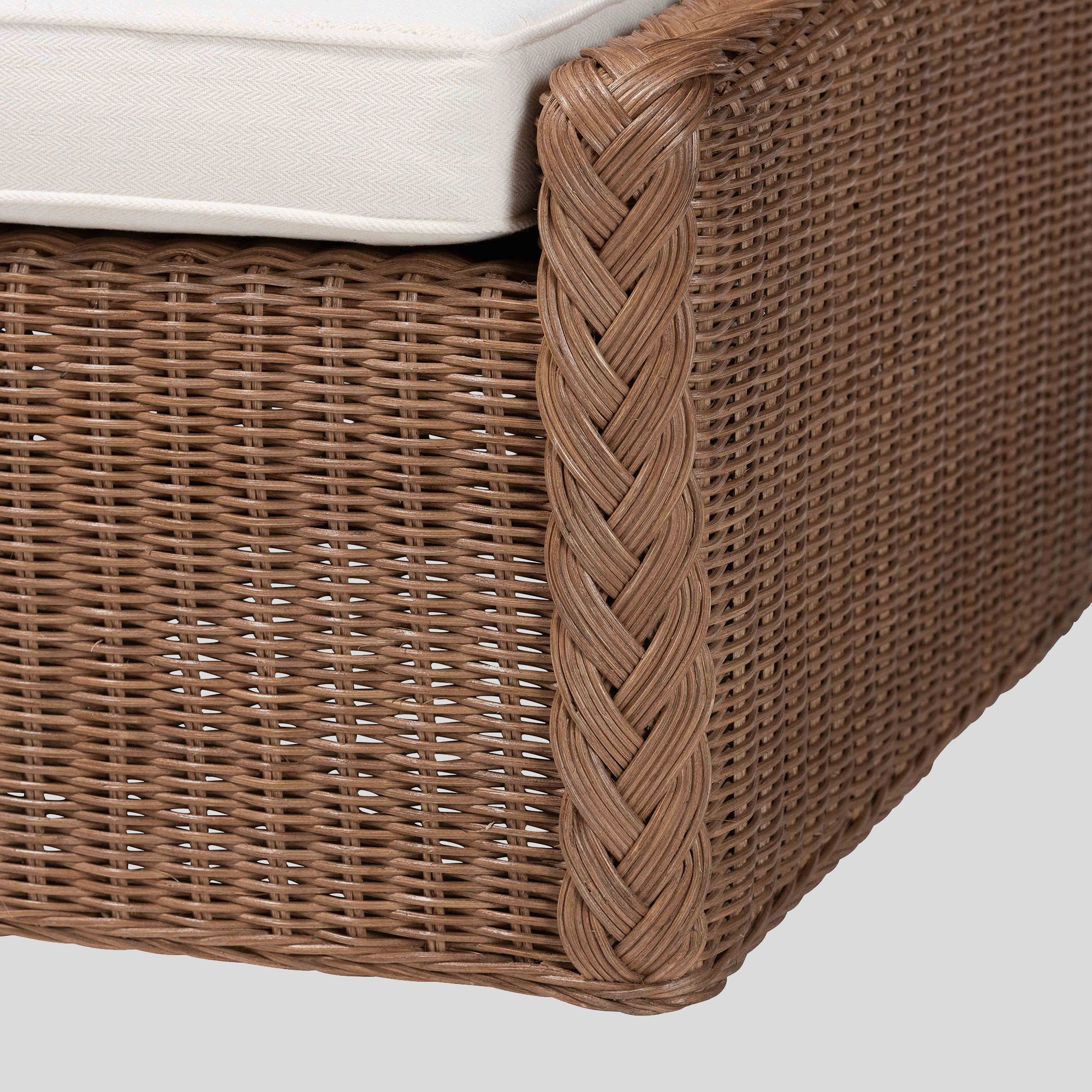 Rebecca Rattan Footstool