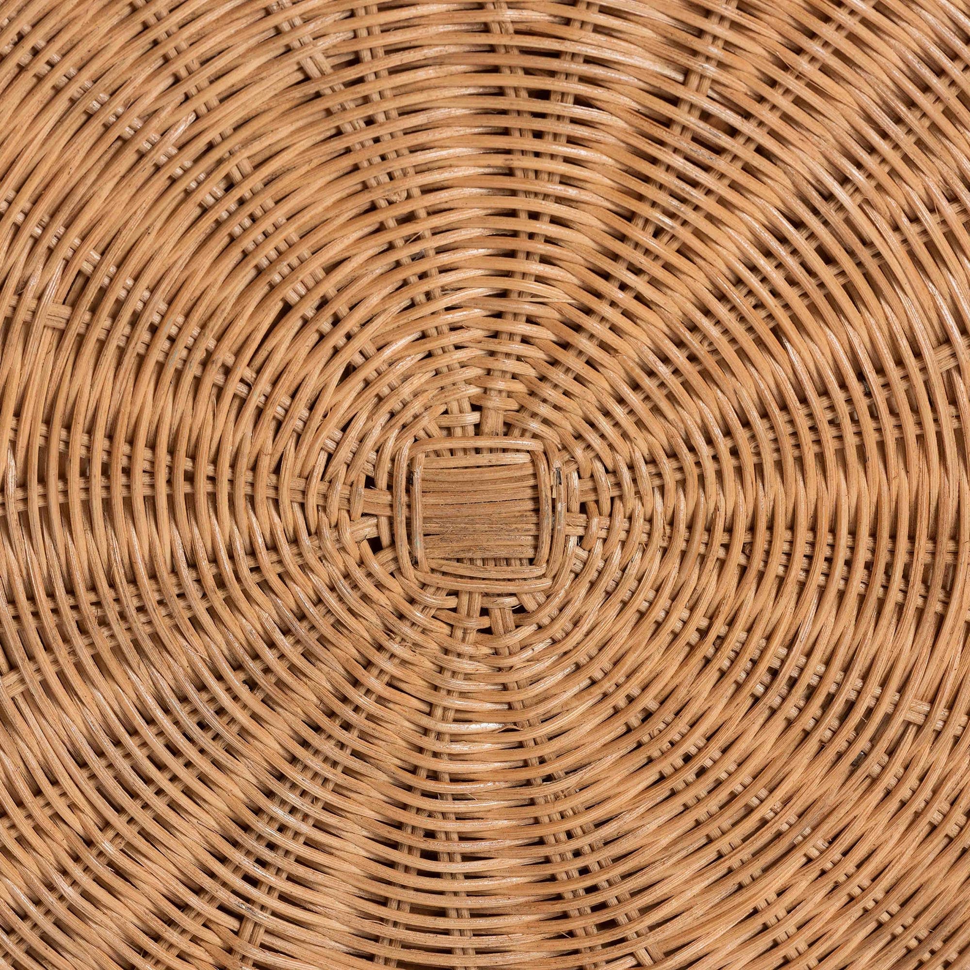 Usman Rattan Ottoman with Cushion