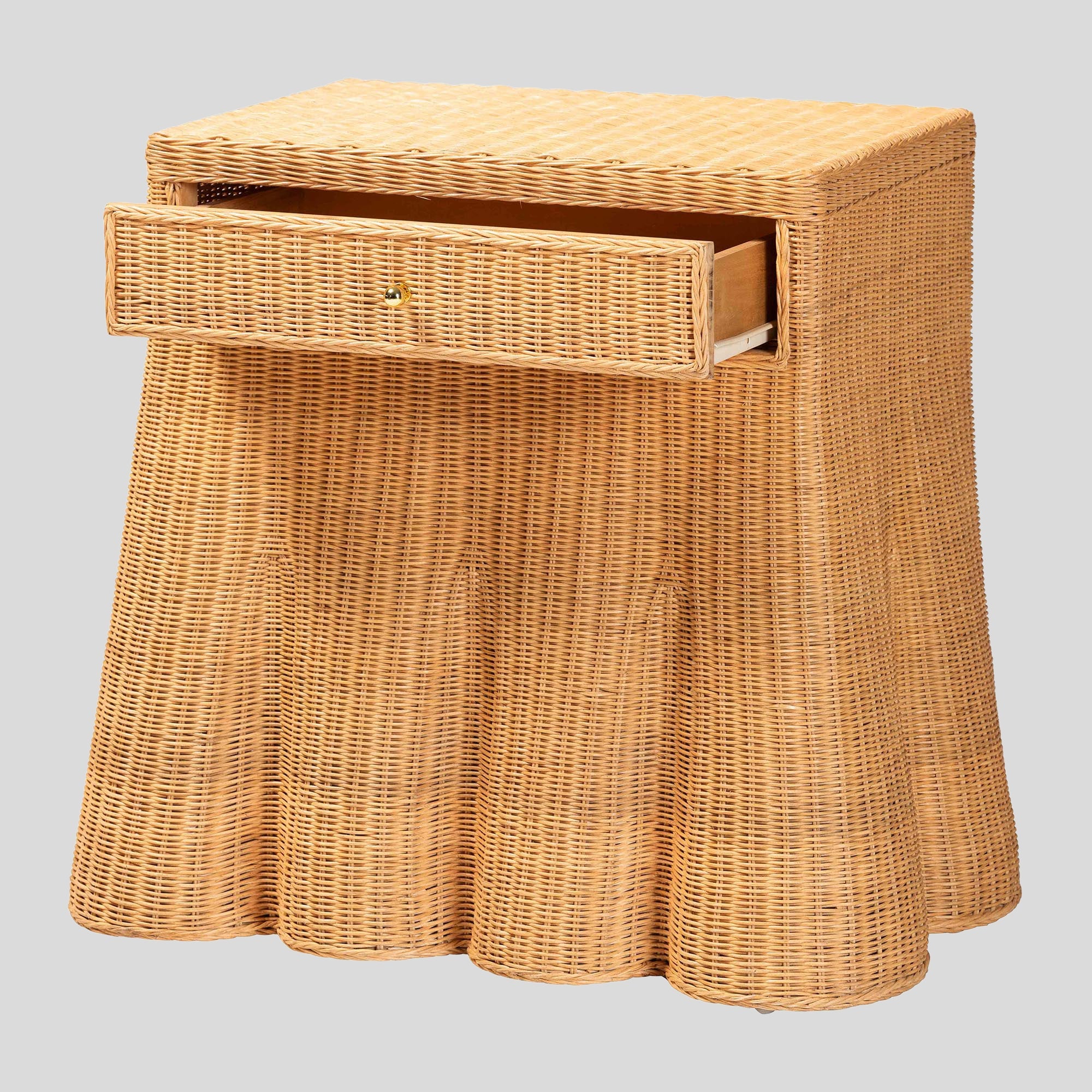 Nyssa Rattan Console Table